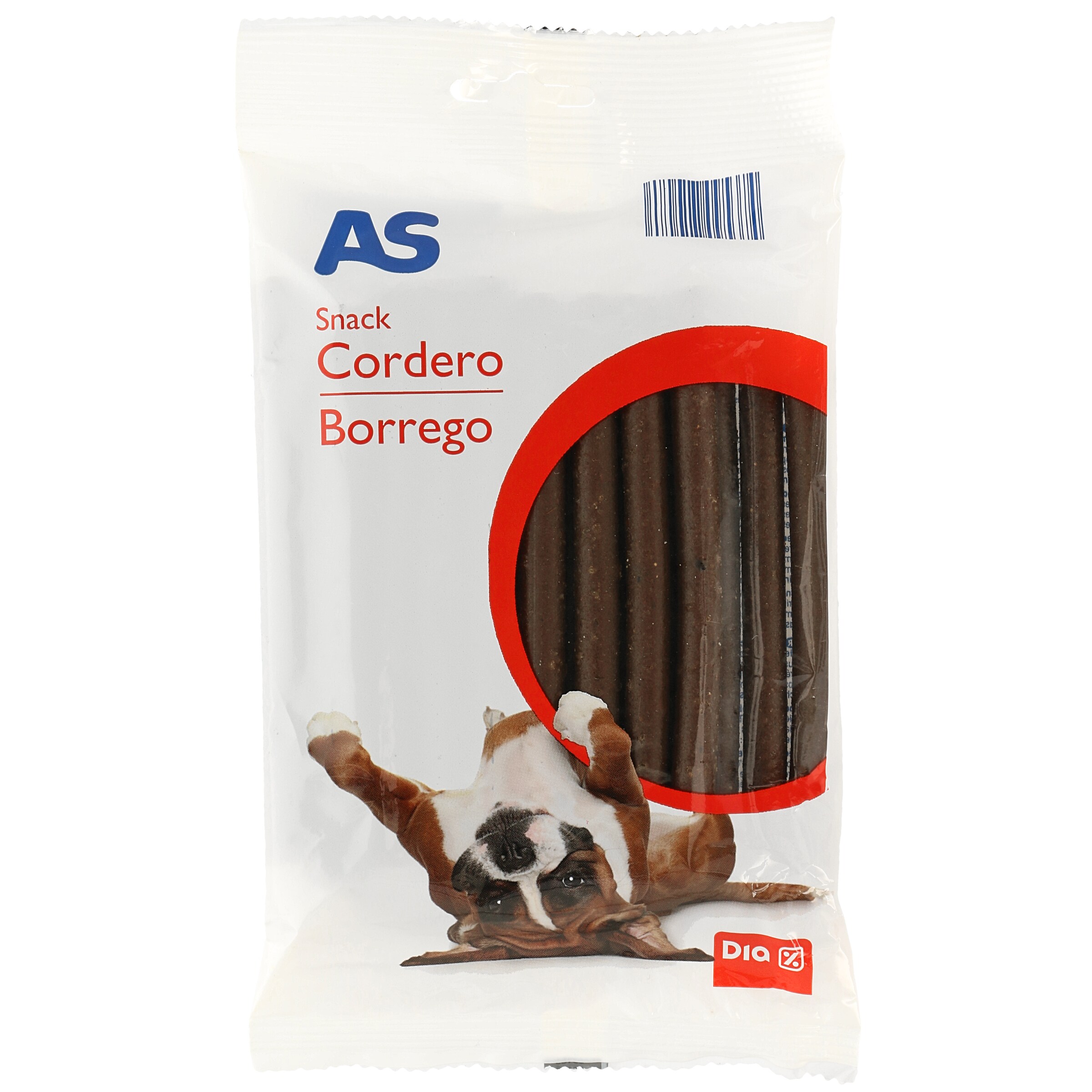 AS snack para perros sabor cordero bolsa 200 gr
