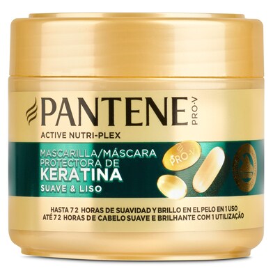 Mascarilla suave y liso anti encrespamiento Pantene frasco 300 ml-0