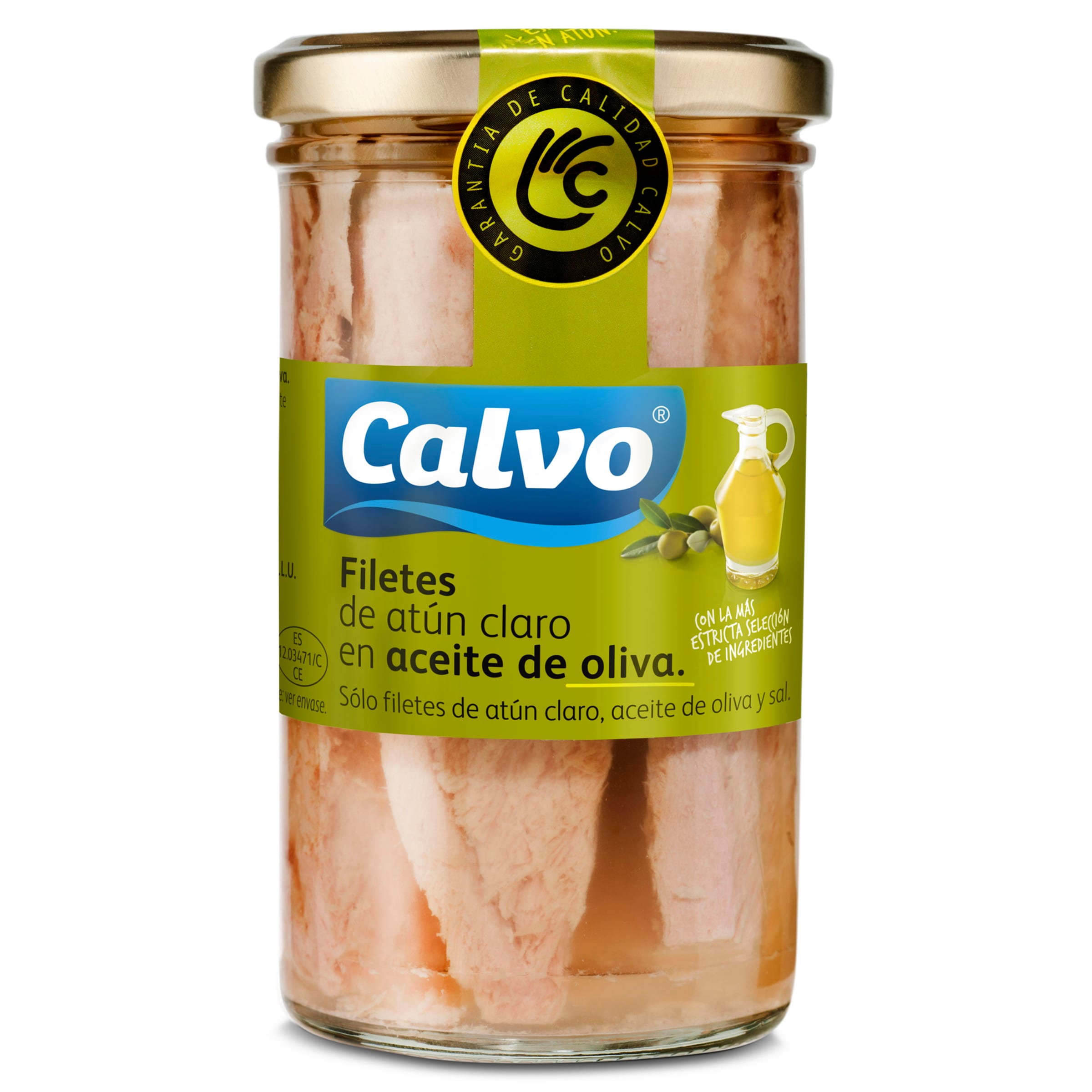 CALVO atun claro en aceite de oliva tarro 163 g