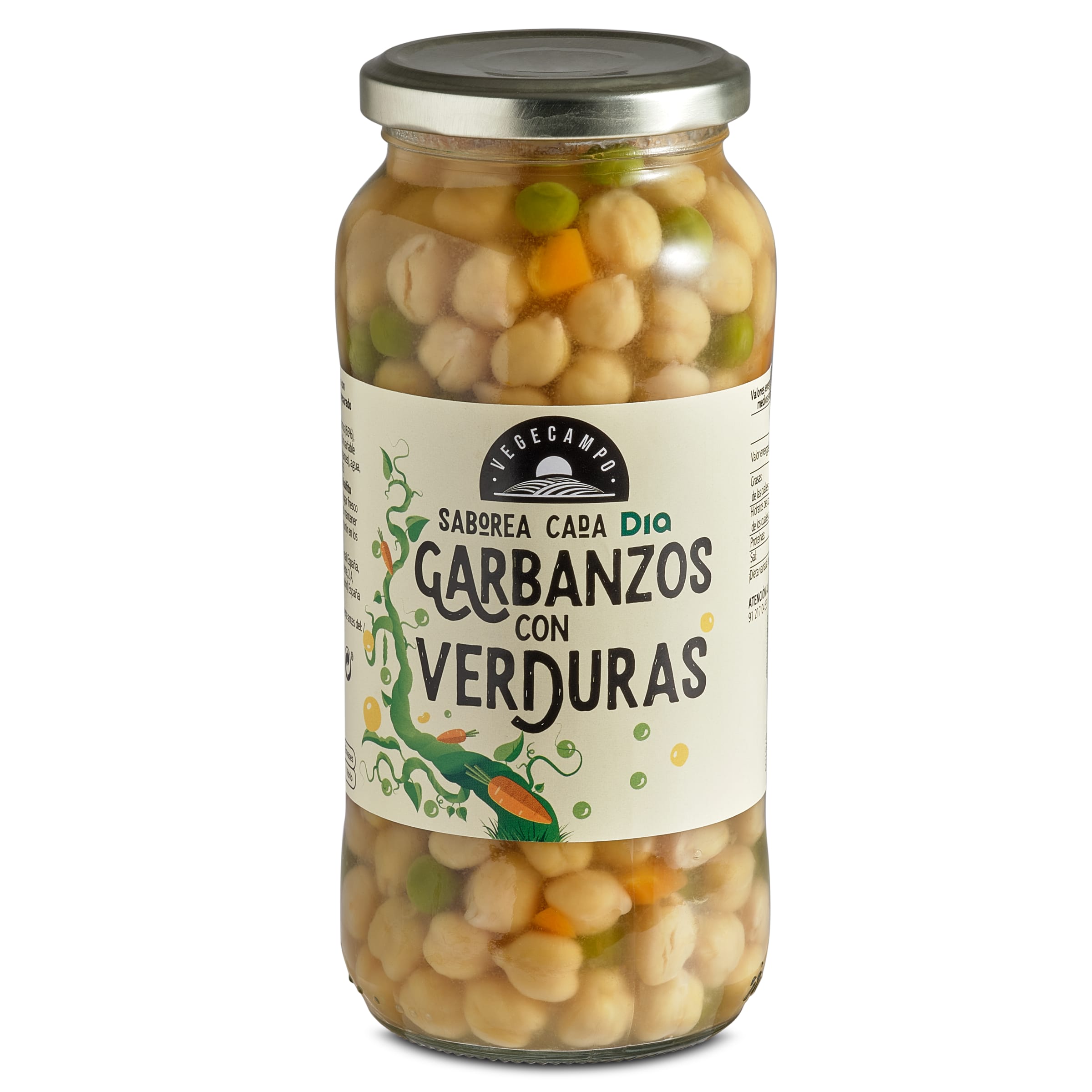 DIA VEGECAMPO garbanzos con verduras frasco 400 gr