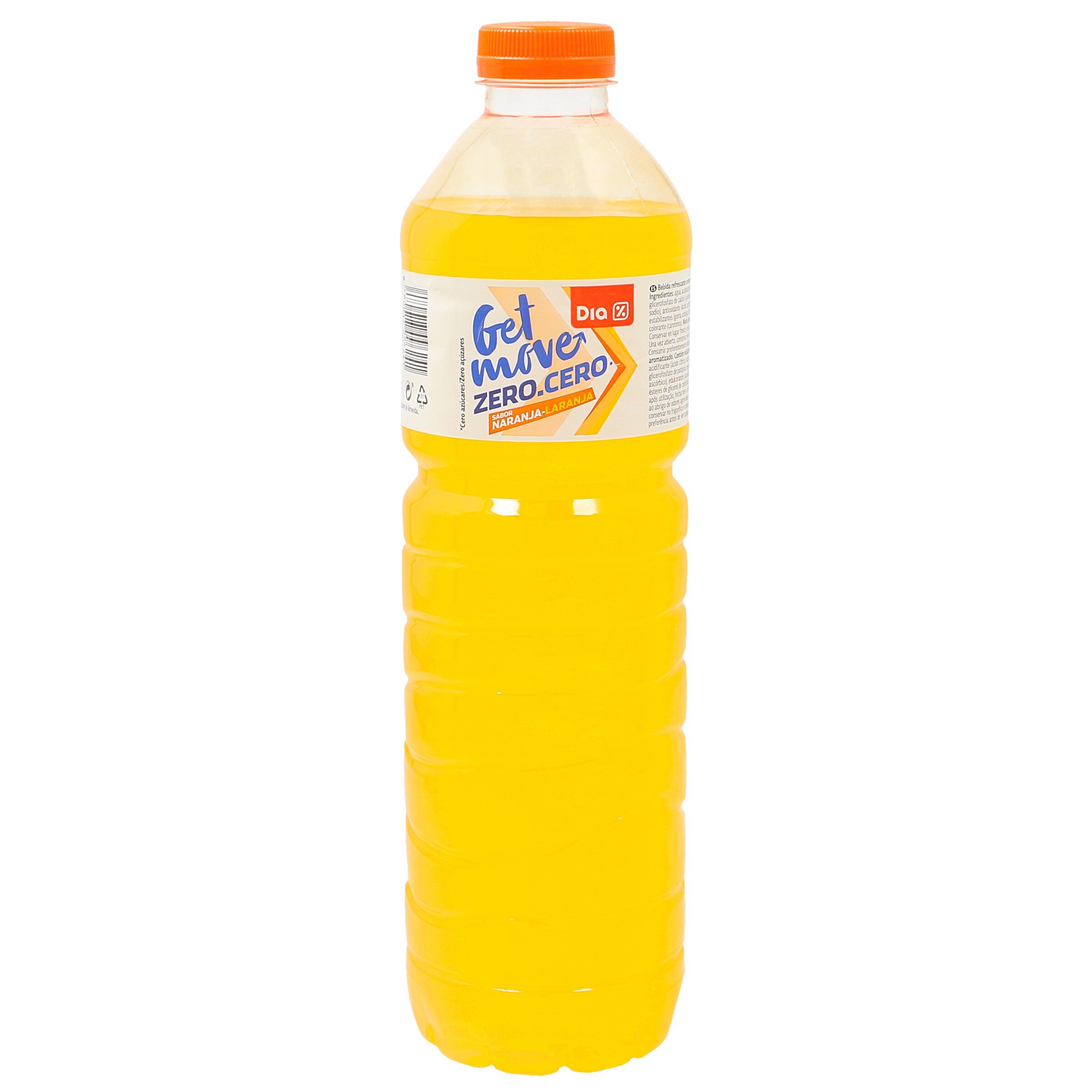 DIA bebida refrescante aromatizada naranja zero botella 1.5 lt