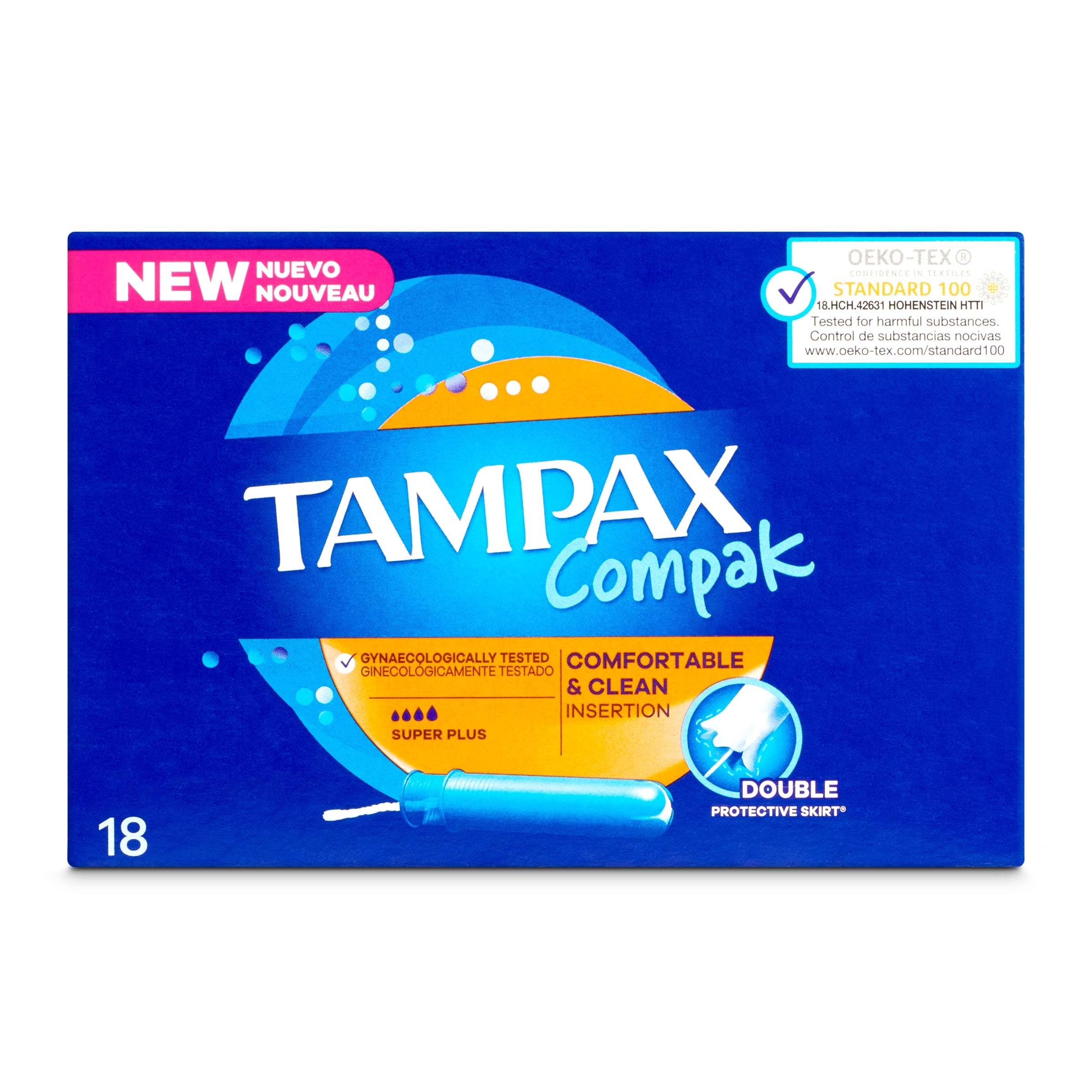 Tampones super plus compak Tampax caja 18 unidades - Supermercados DIA