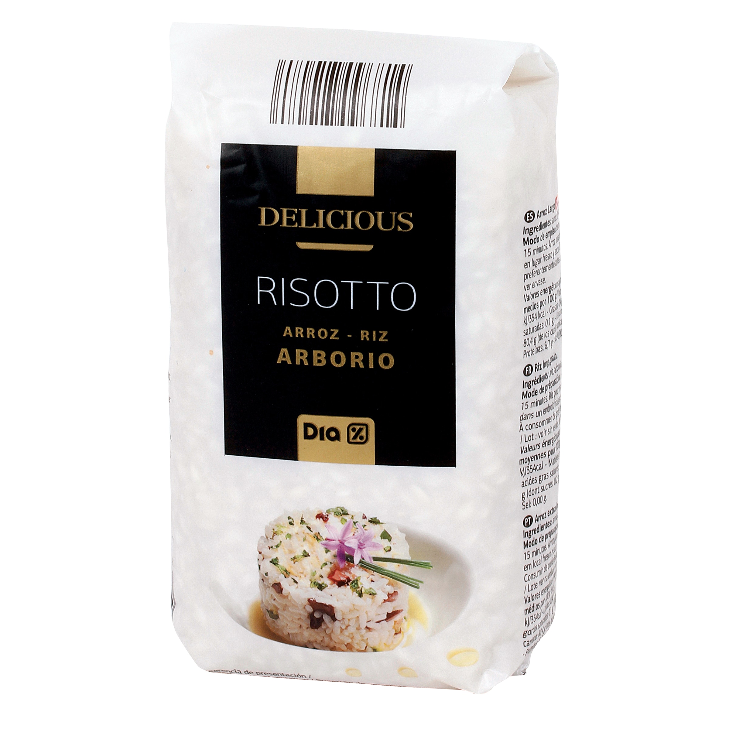 DIA DELICIOUS arroz risotto paquete 500 gr