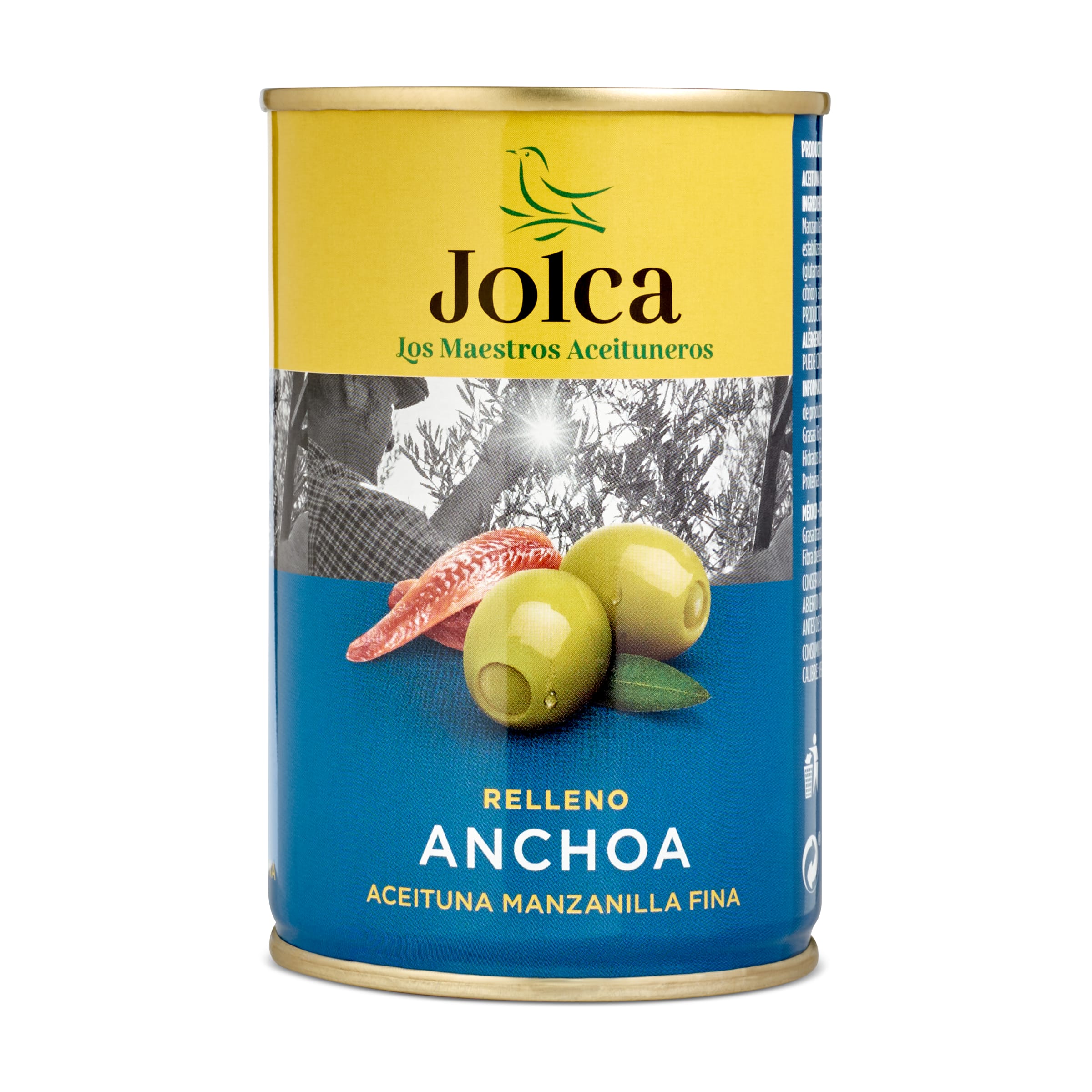 JOLCA aceitunas rellenas de anchoa lata 130 gr