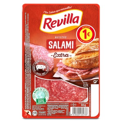 Salami extra Revilla 65 g-0 Salami extra Revilla 65 g-0