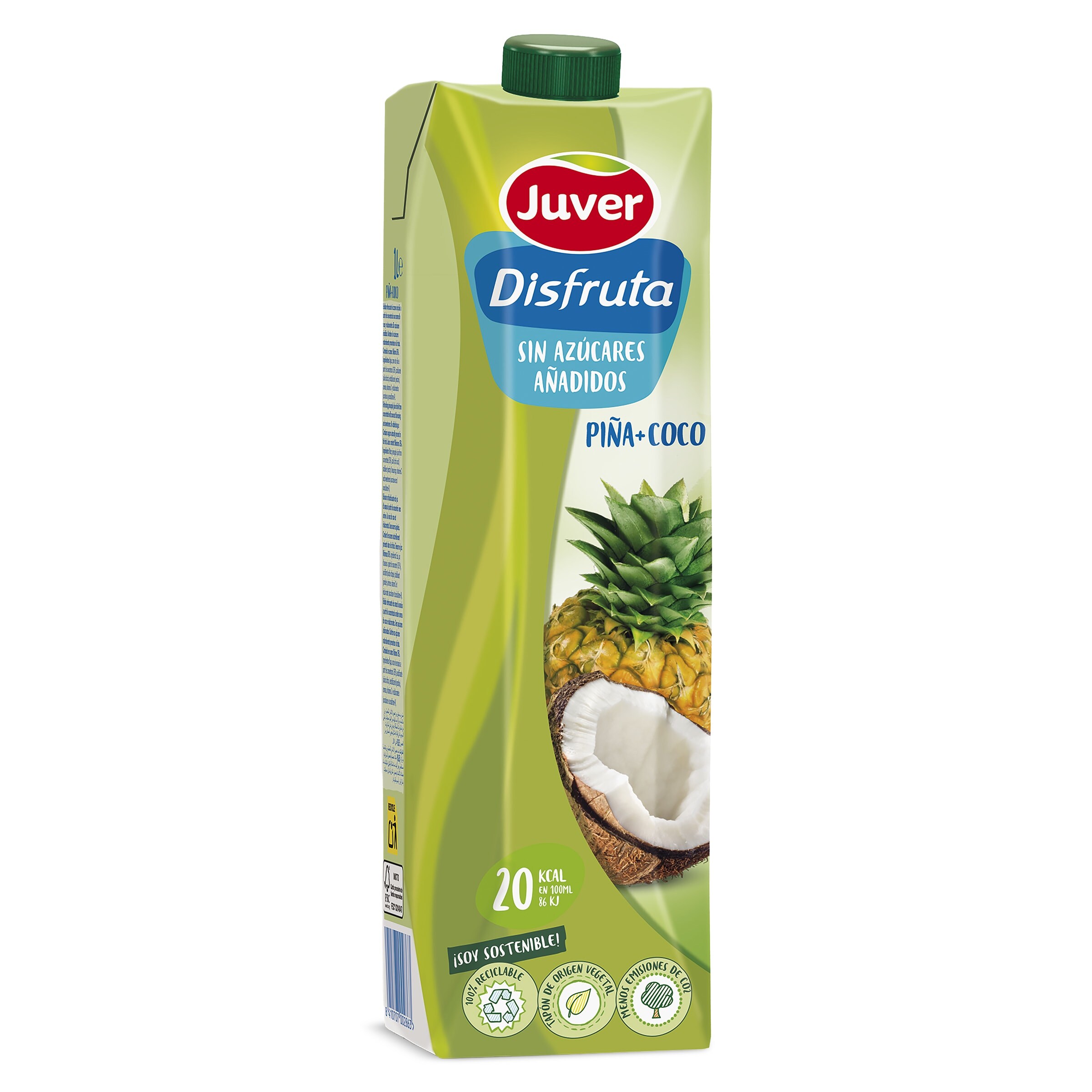 DISFRUTA Exótico néctar piña y coco envase 1 lt