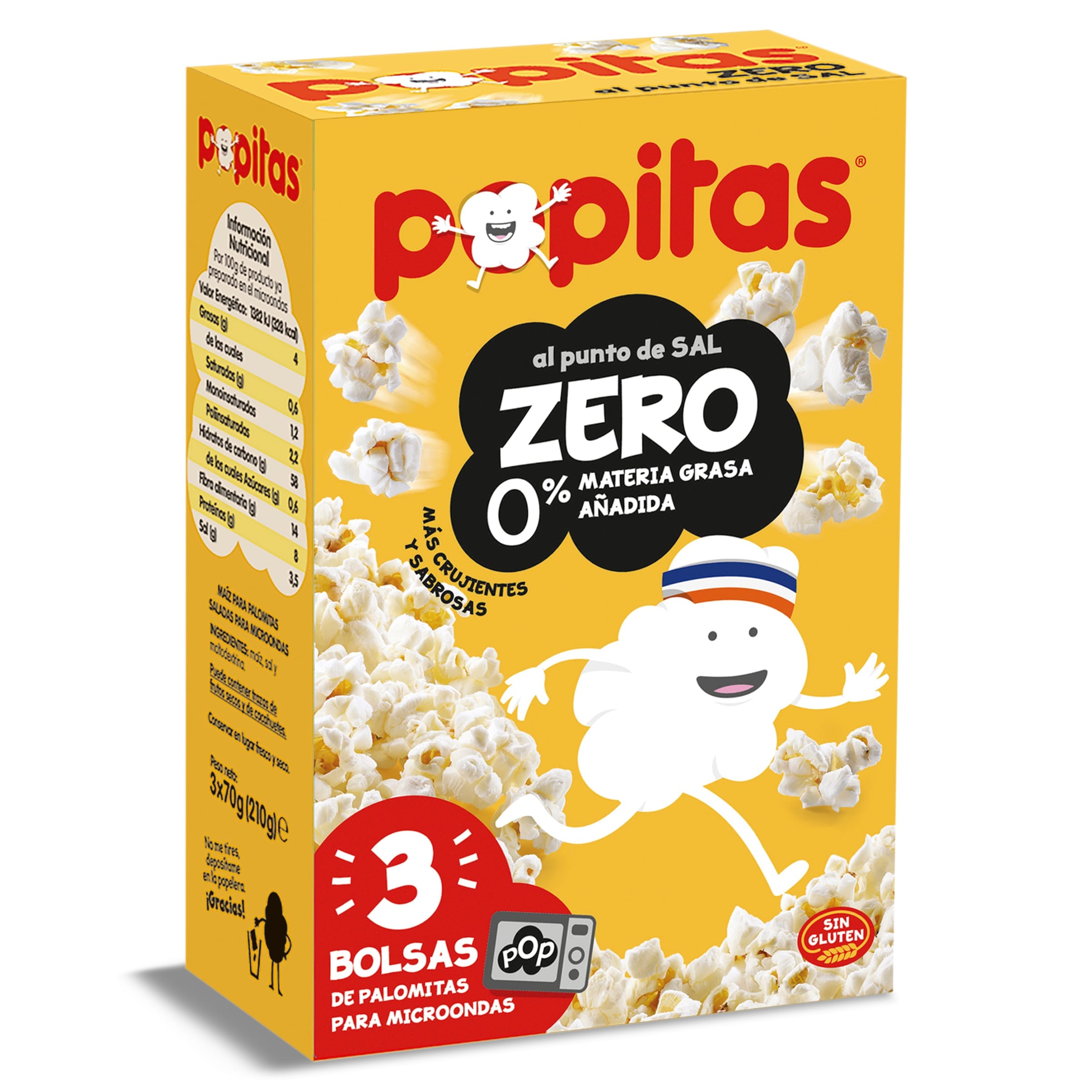 Palomitas zero microondas caja POPITAS CAJA 210 GR - Supermercados DIA