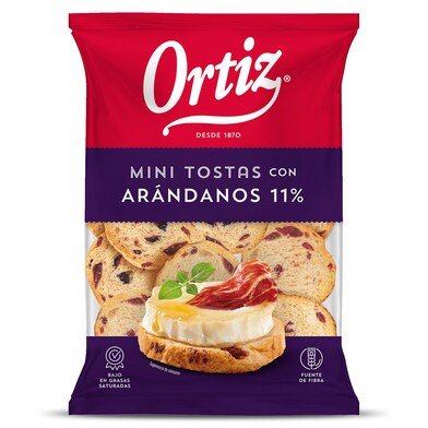 Mini biscotes con arándanos Ortiz bolsa 90 g-0 Mini biscotes con arándanos Ortiz bolsa 90 g-0