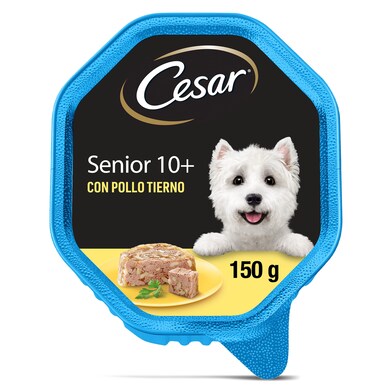 Paté para perros senior con pollo Cesar tarrina 150 g-0 Paté para perros senior con pollo Cesar tarrina 150 g-0
