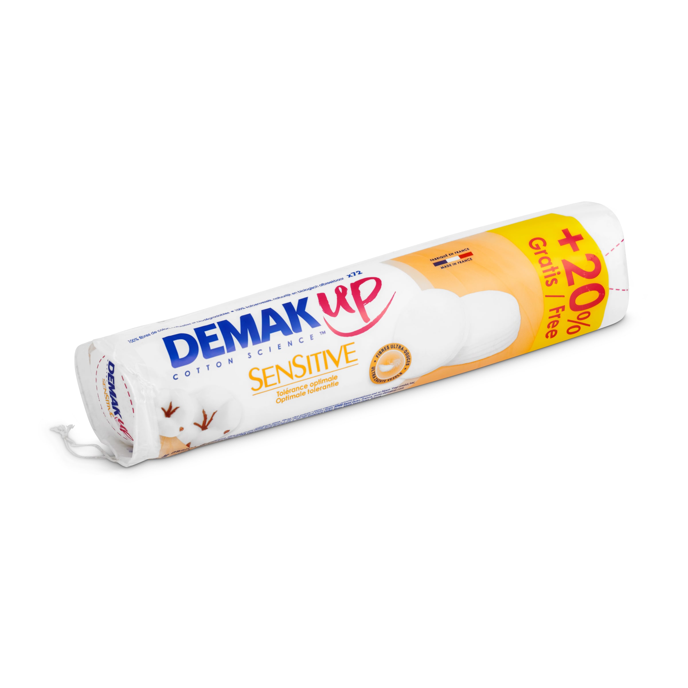 DEMAK UP discos desmaquillantes sensitive bolsa 60 uds