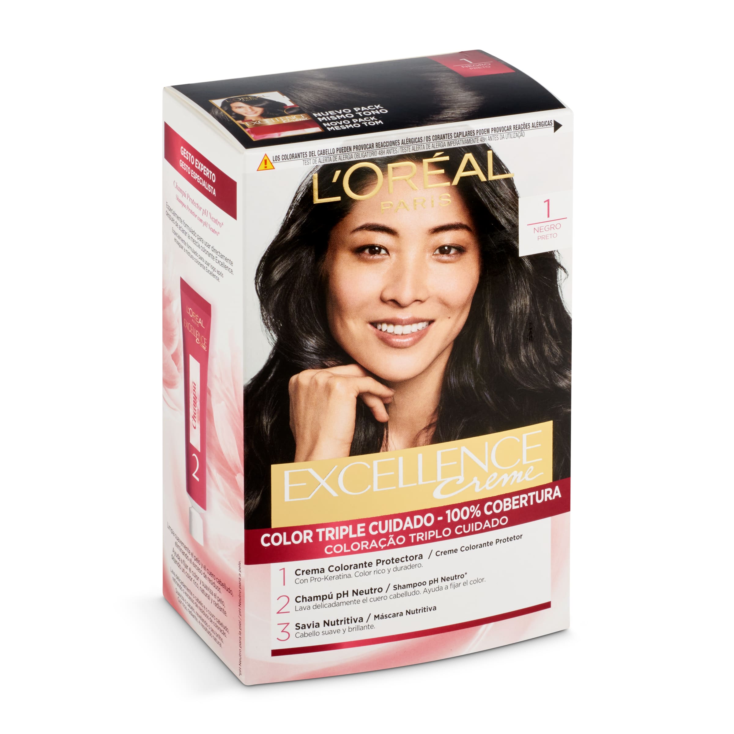 EXCELLENCE tinte Negro Nº 1 caja 1 ud