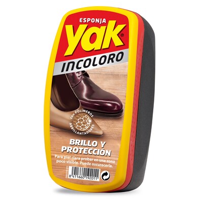 Esponja para calzado brillo inmediato incolora Yak caja 1 unidad-0