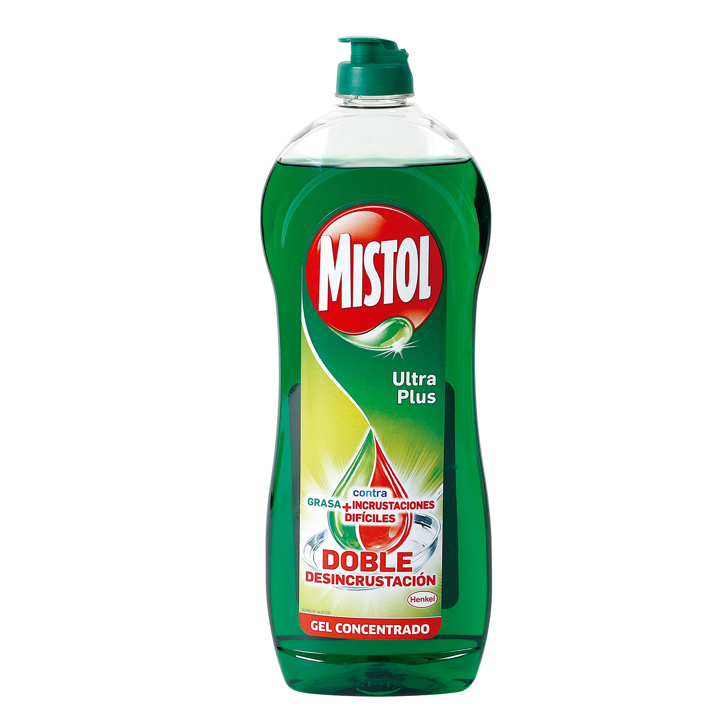 MISTOL lavavajillas mano concentrado ultra plus botella 620 ml