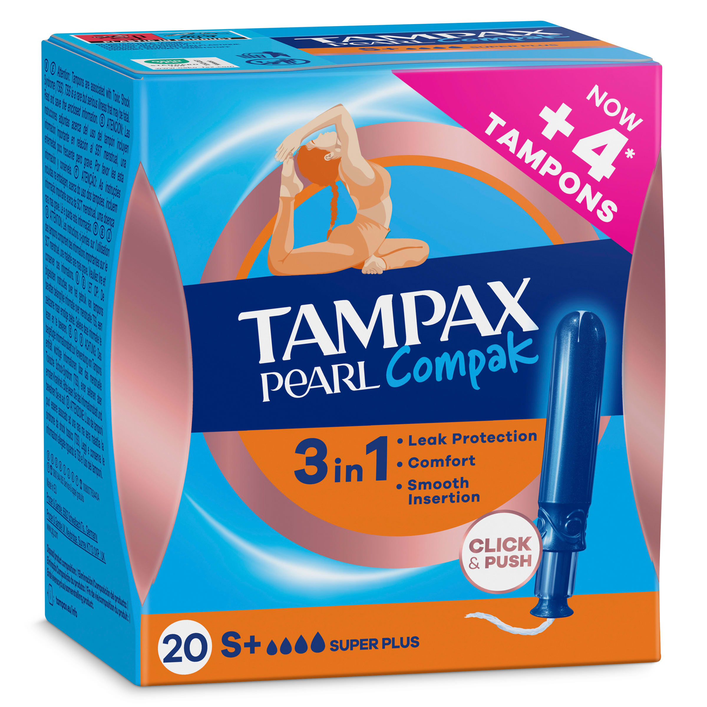 Tampax Compak Pearl superplus 20 unidades