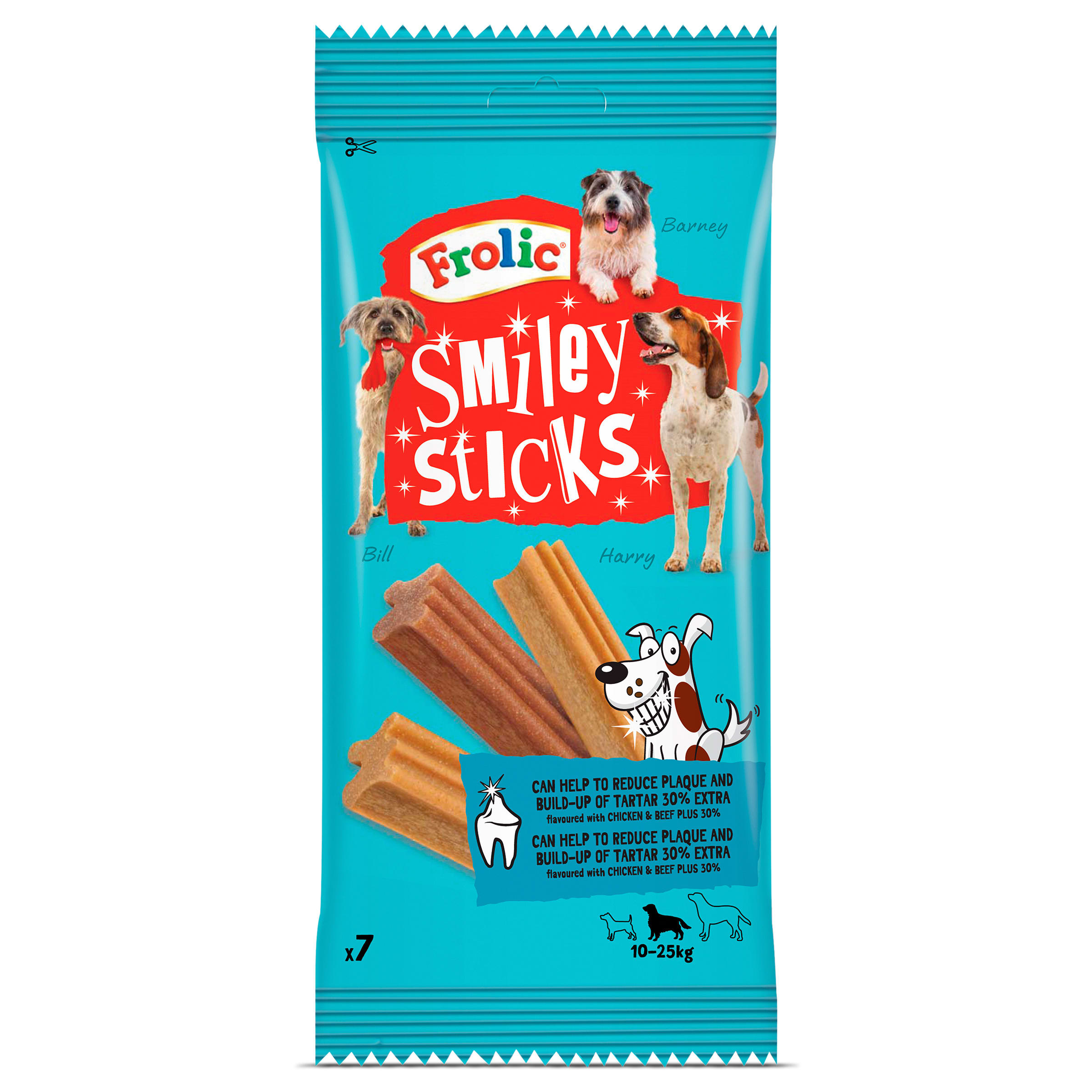 FROLIC snack para perros smiley sticks bolsa 175 gr