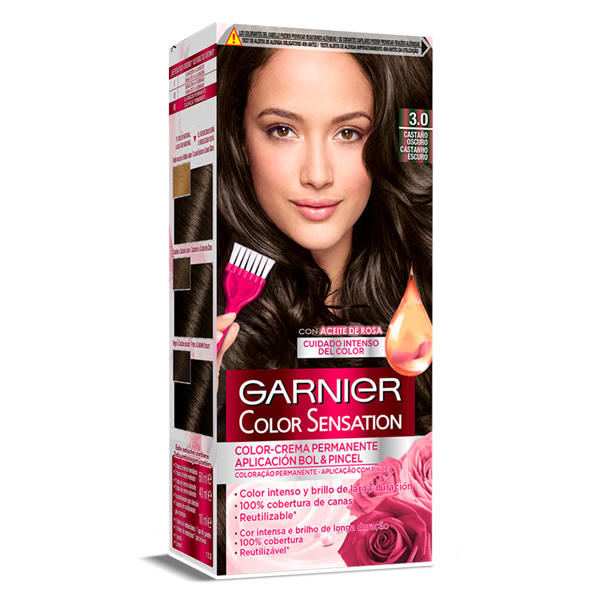 COLOR SENSATION tinte Castaño Oscuro Nº 3,0 caja 1 ud