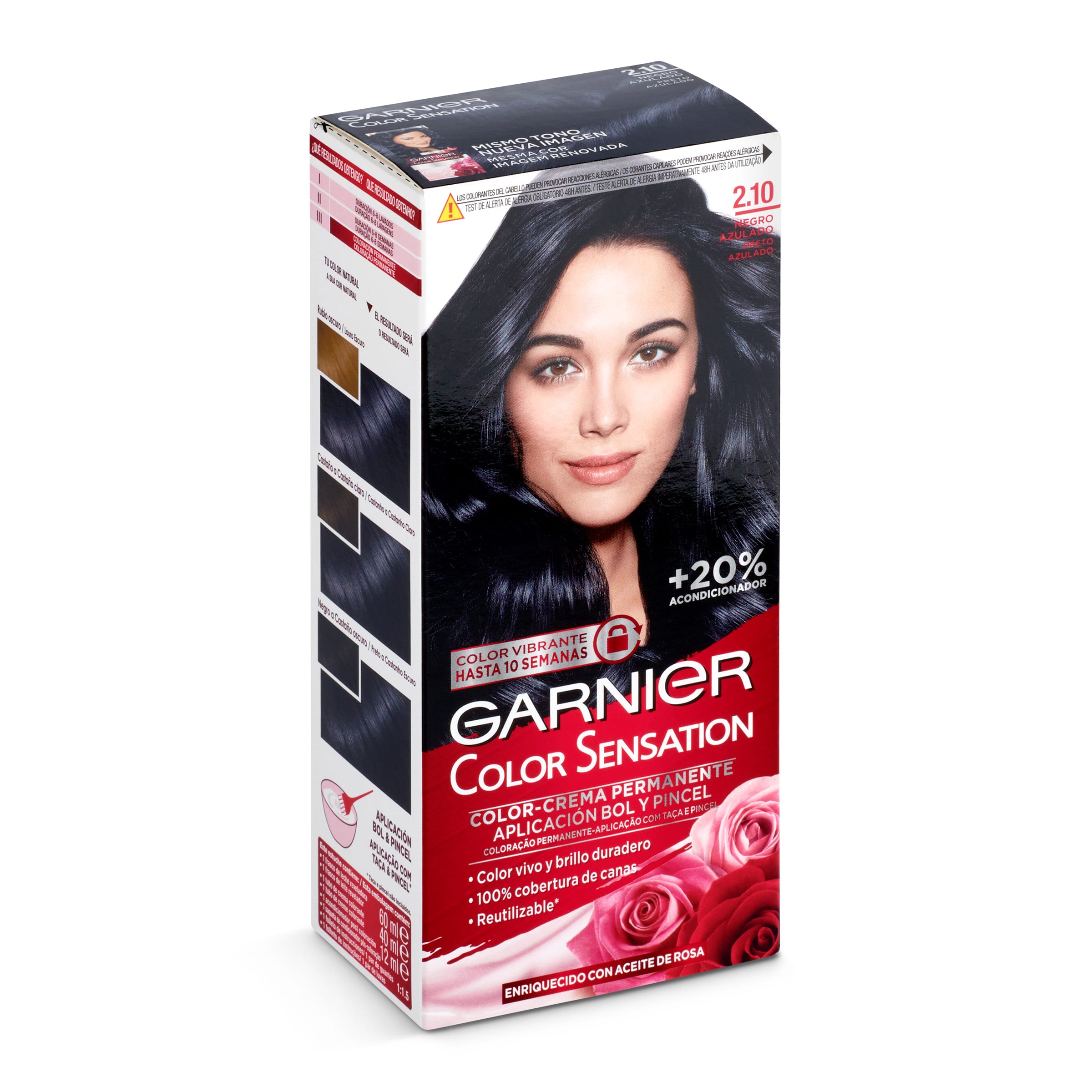 COLOR SENSATION tinte Negro Azulado Nº 2,1 caja 1 ud