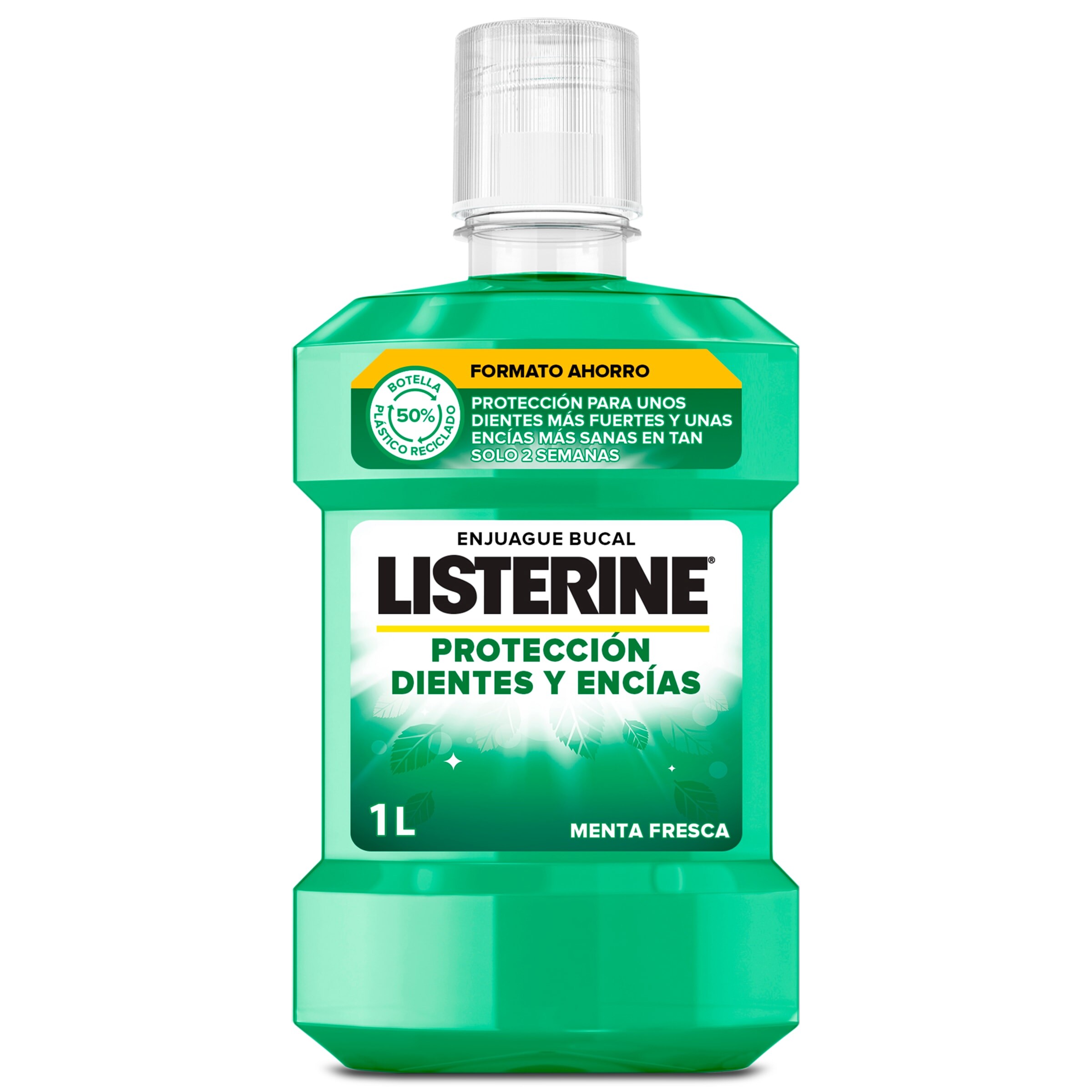 LISTERINE enjuague bucal dientes y encías botella 1 lt
