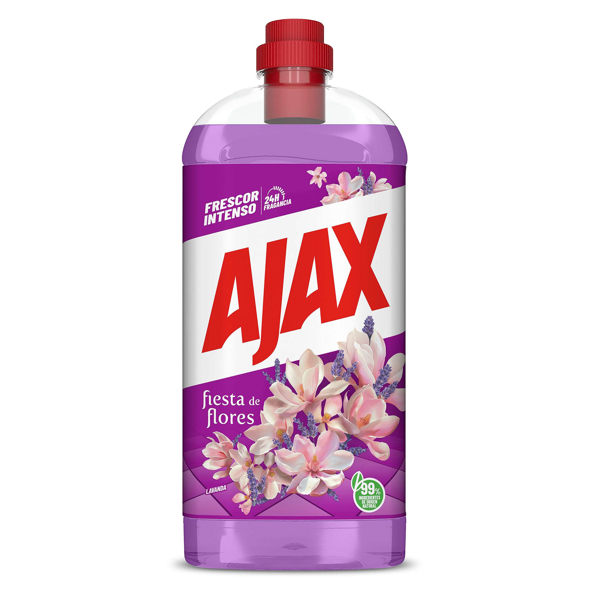 AJAX limpiador multiusos aroma lavanda botella 1.25 lt