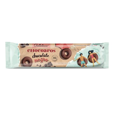 Roscos de galleta con chocolate negro chocoaros Galleteca de Dia bolsa 128 g-0 Roscos de galleta con chocolate negro chocoaros Galleteca de Dia bolsa 128 g-0