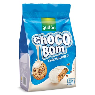 Galletas chocobom chocolate blanco bolsa 100 g-0 Galletas chocobom chocolate blanco bolsa 100 g-0