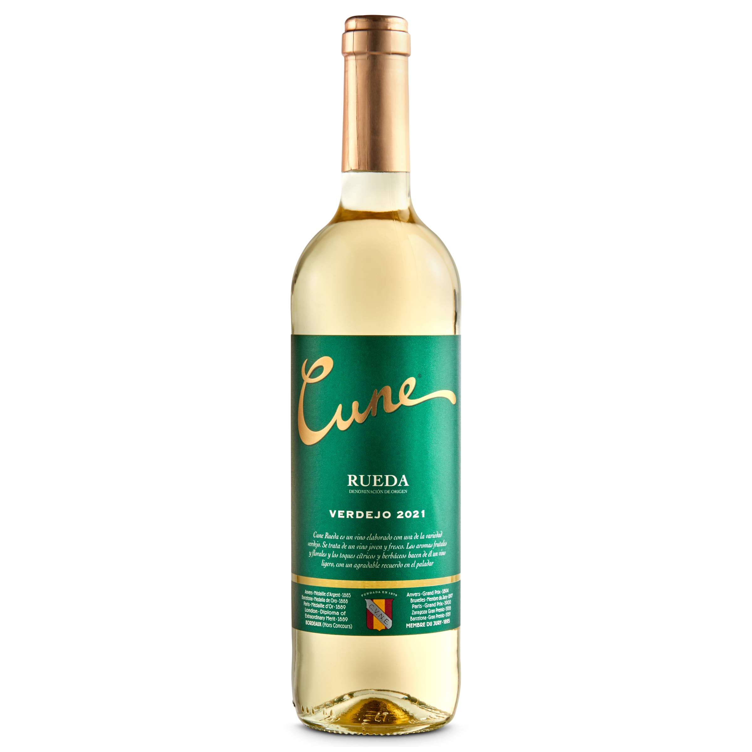 RUEDA CUNE vino blanco verdejo botella 75 cl