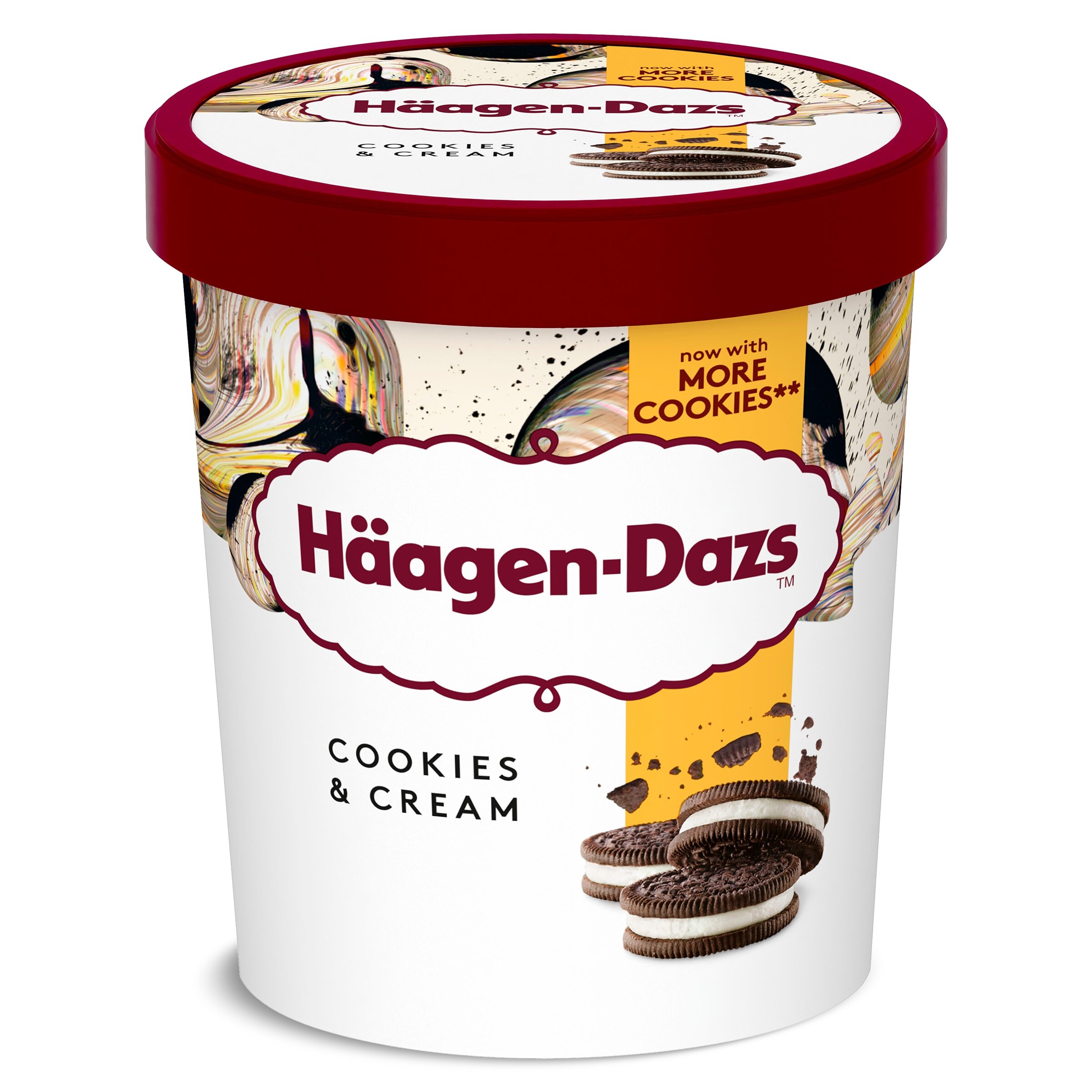 HAAGEN DAZS helado nata y cookies tarrina 386 gr
