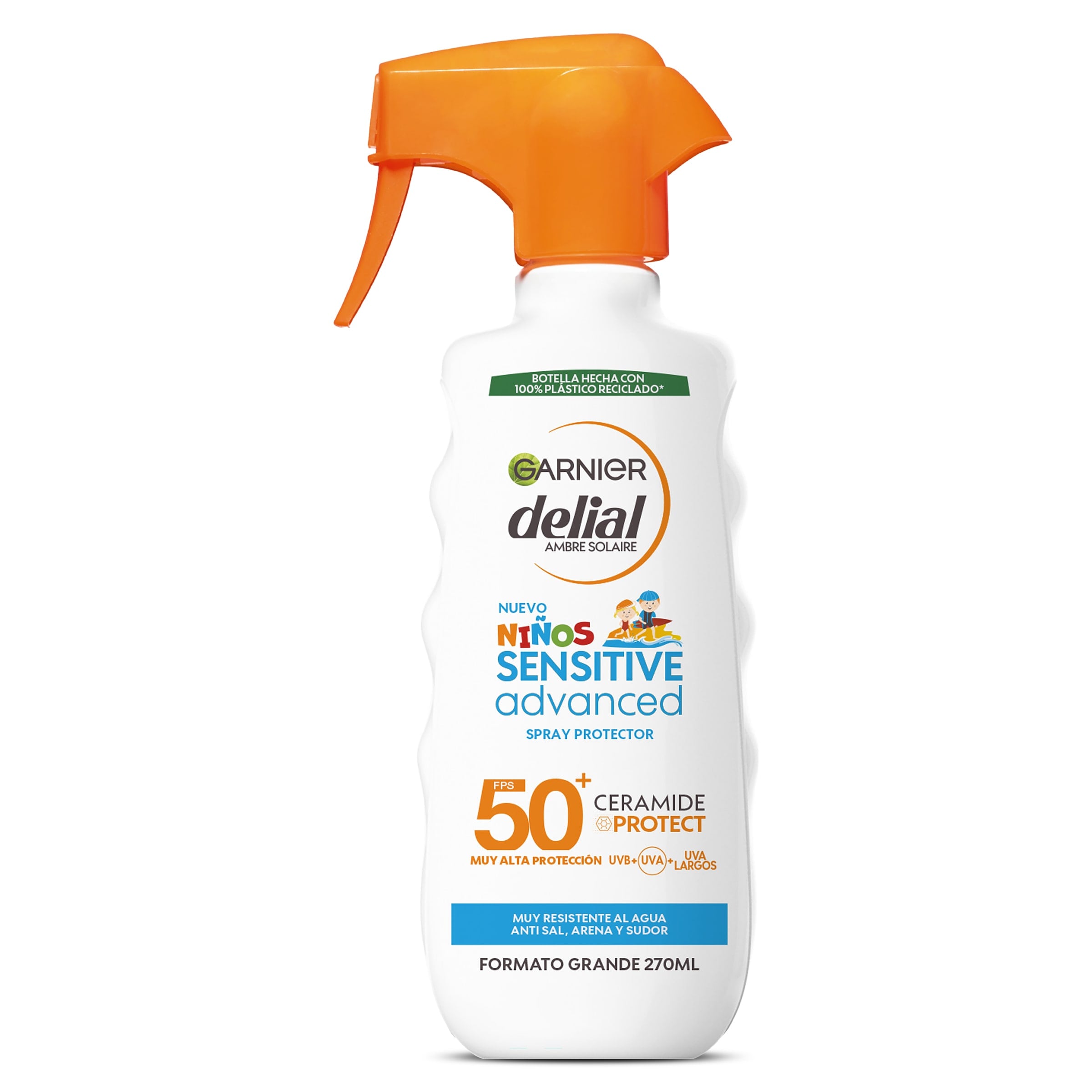 DELIAL leche solar sensitive niños fp 50 pistola 300 ml