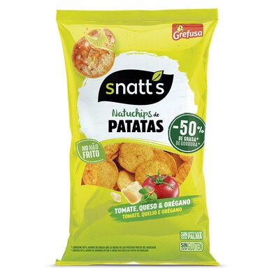 Natuchips sabor tomate, queso y orégano Snatt's 85 g-0 Natuchips sabor tomate, queso y orégano Snatt's 85 g-0