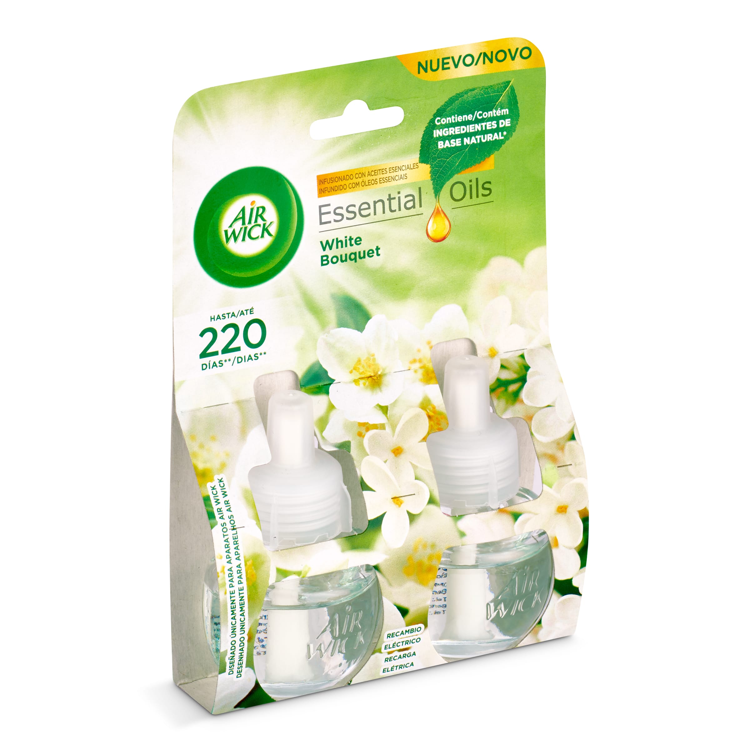 AIRWICK ambientador eléctrico white bouquet recambio 2 uds