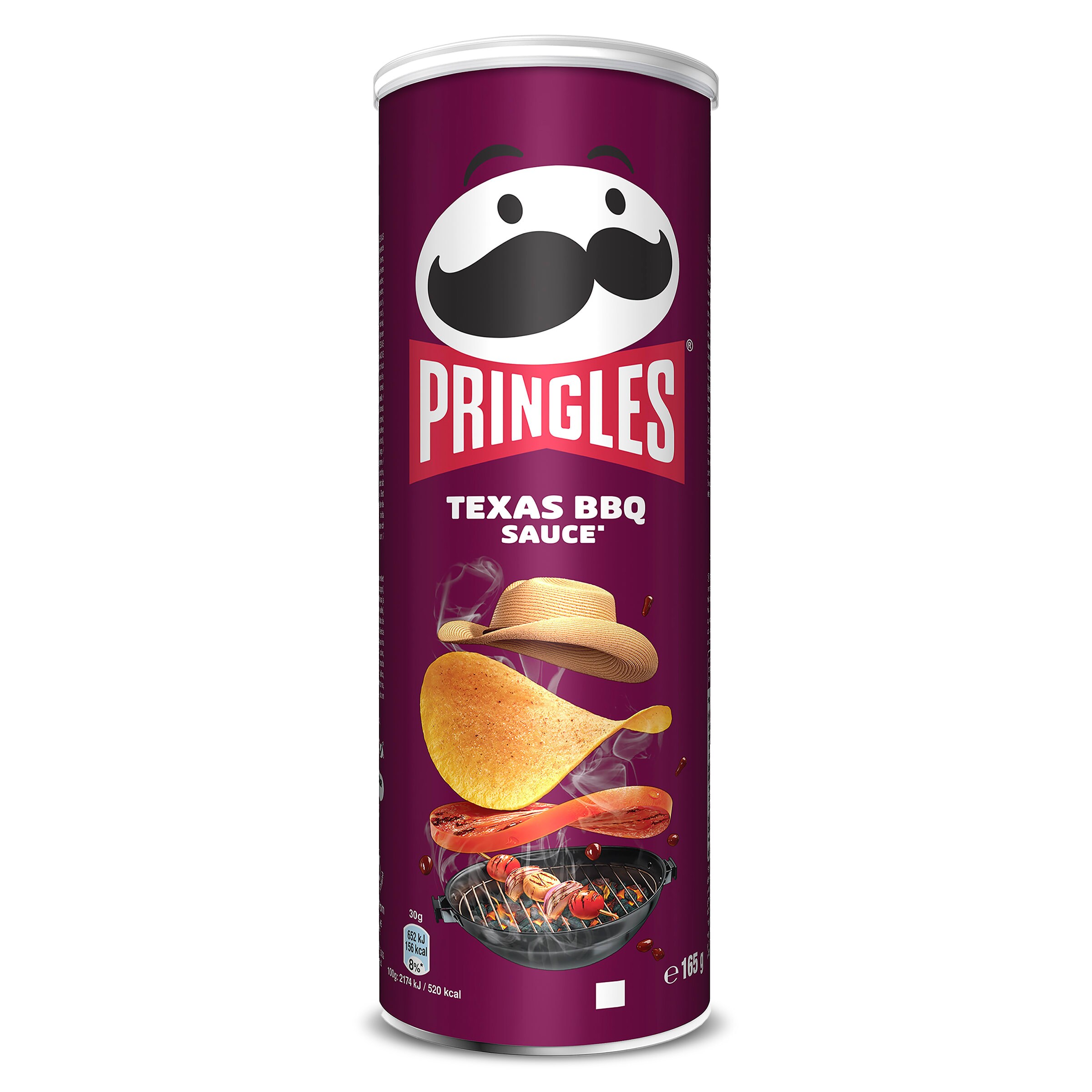 Patatas fritas bbq Pringles bote 165 g
