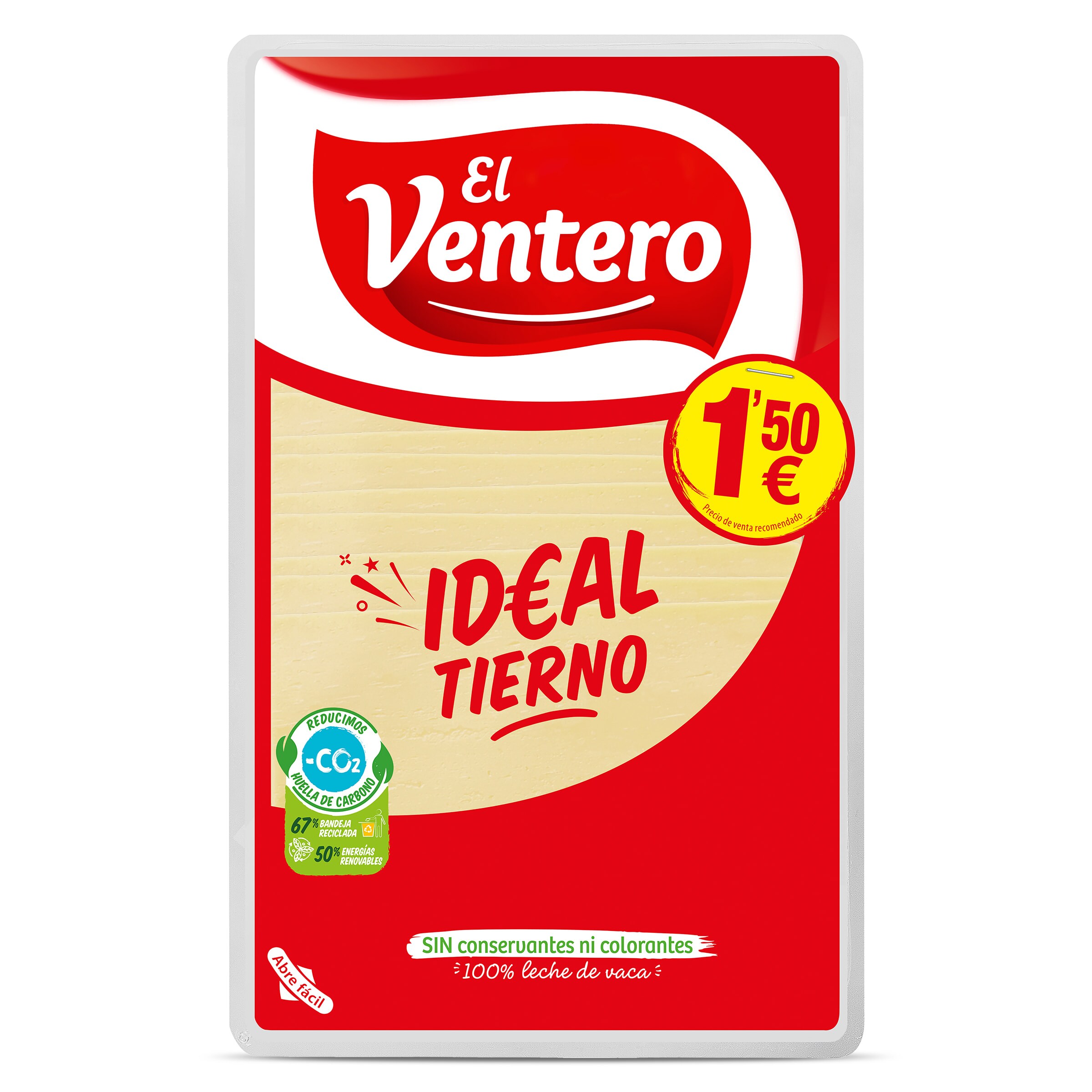 Queso tierno El ventero sobre 80 g