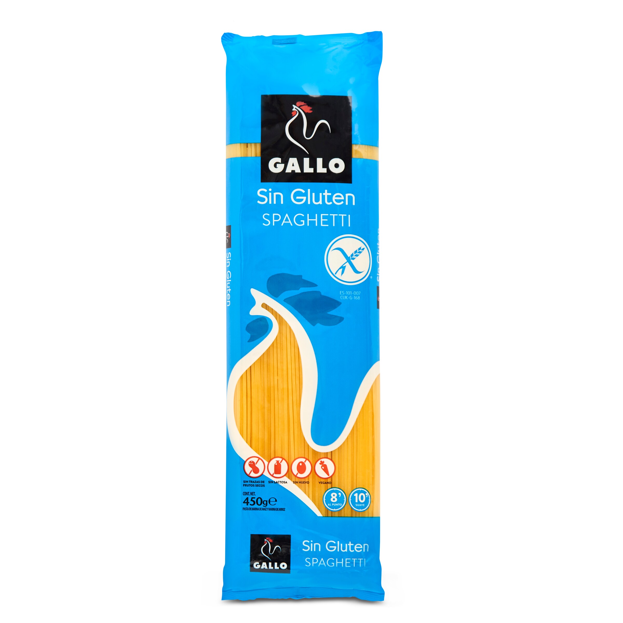GALLO espagueti SIN GLUTEN paquete 450 gr