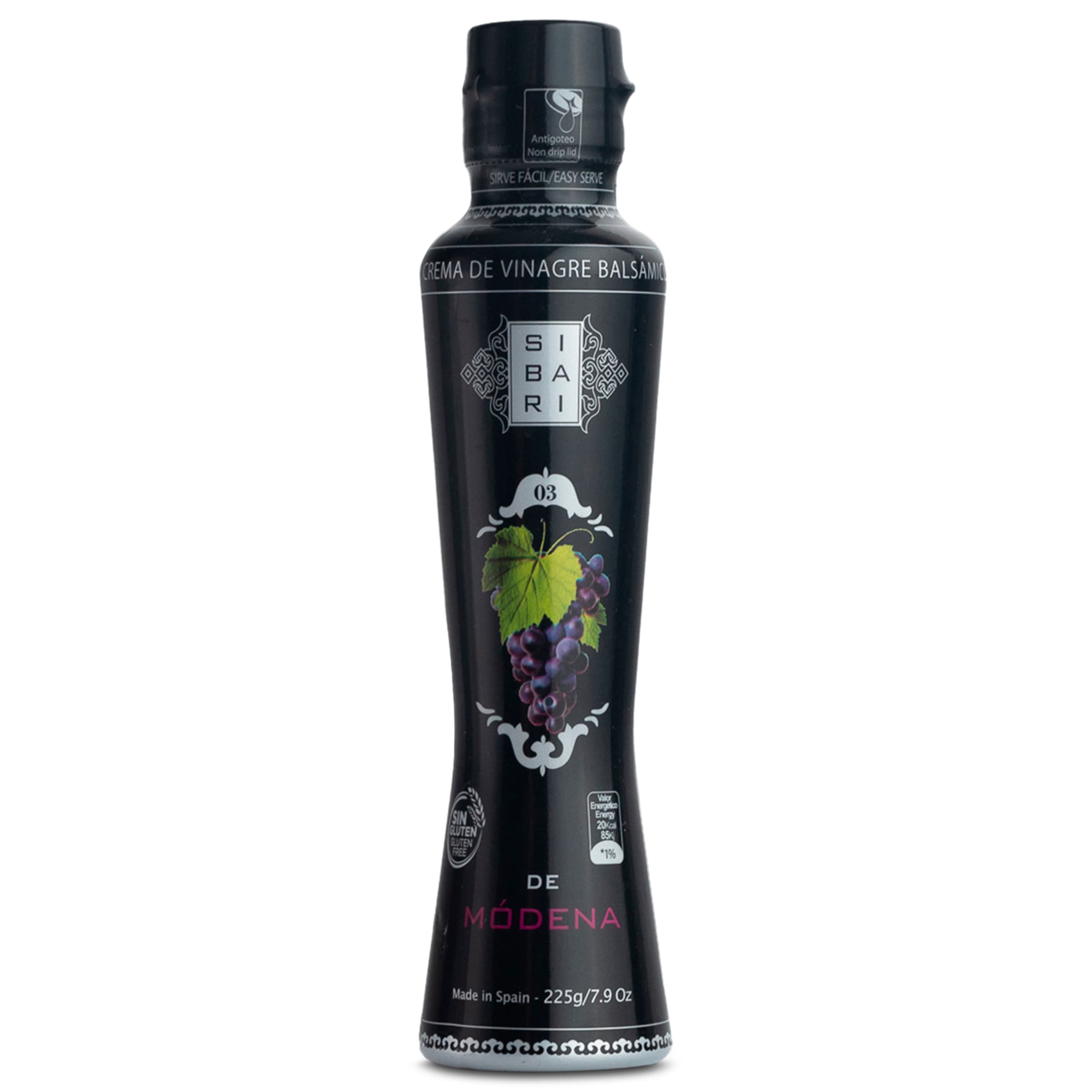 SIBARI crema de vinagre de modena bote 225 gr