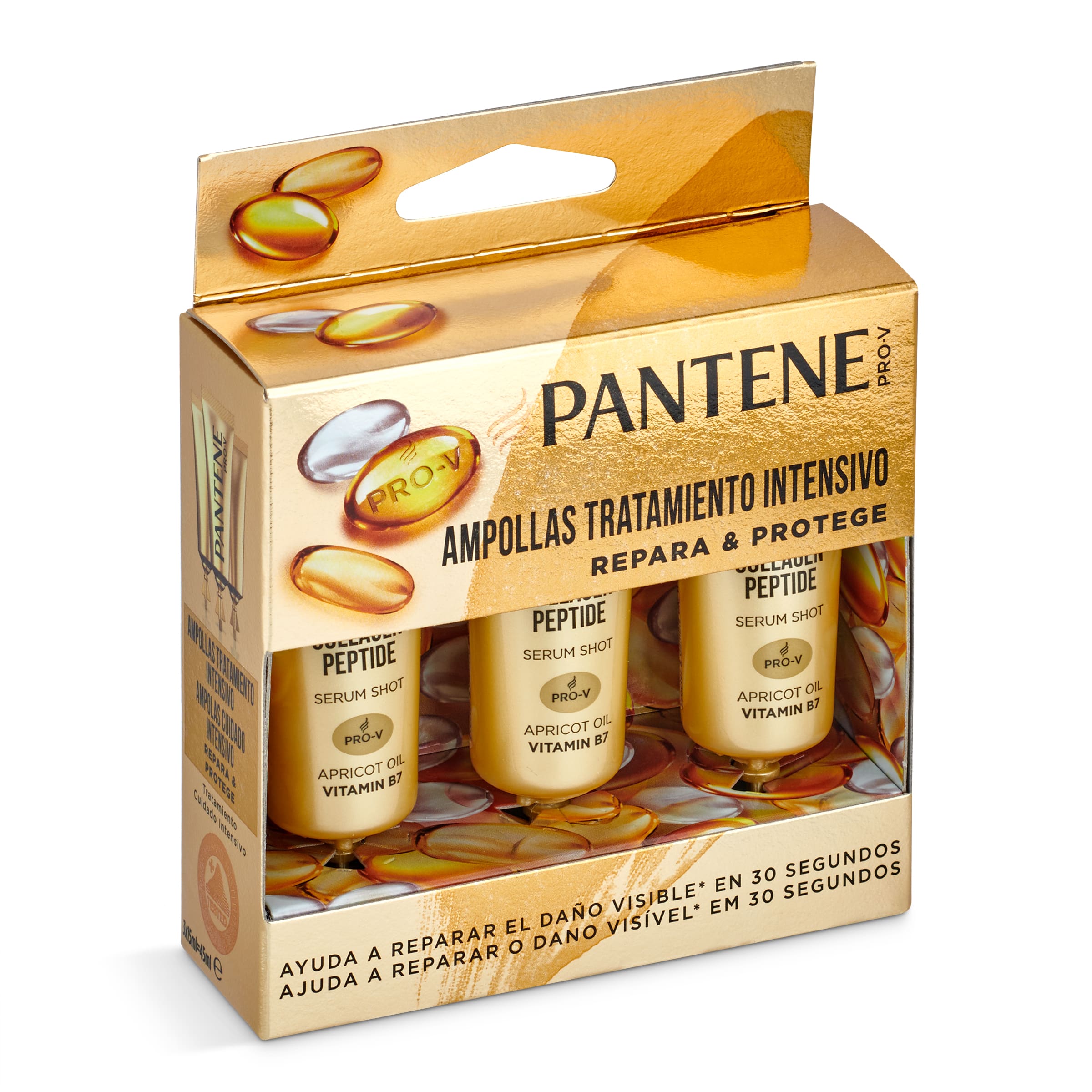 PANTENE Pro-v ampollas rescate 1 min tratamiento intensivo caja 3 ampollas