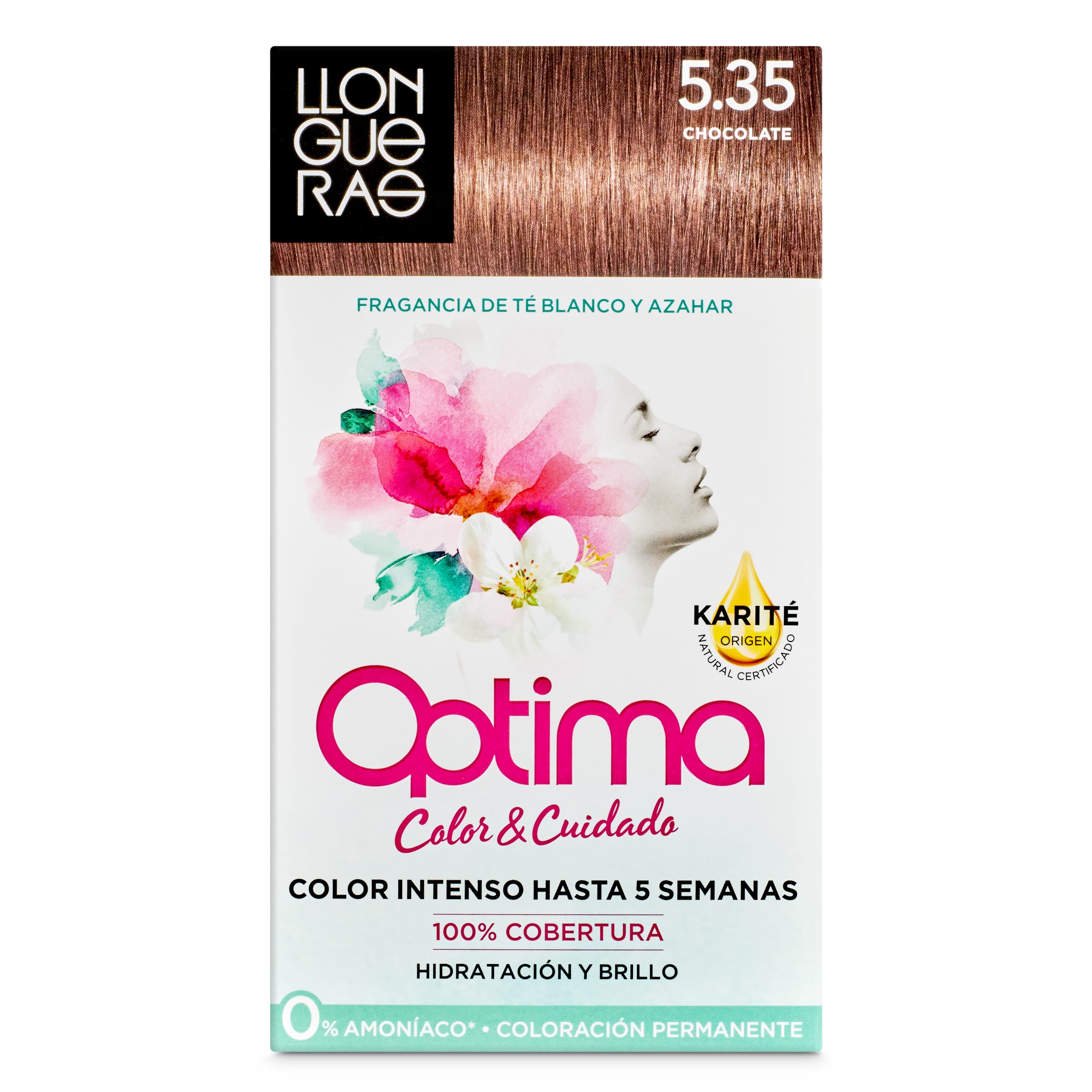 LLONGUERAS OPTIMA tinte Chocolate Pasión Nº 5,35 caja 1 ud