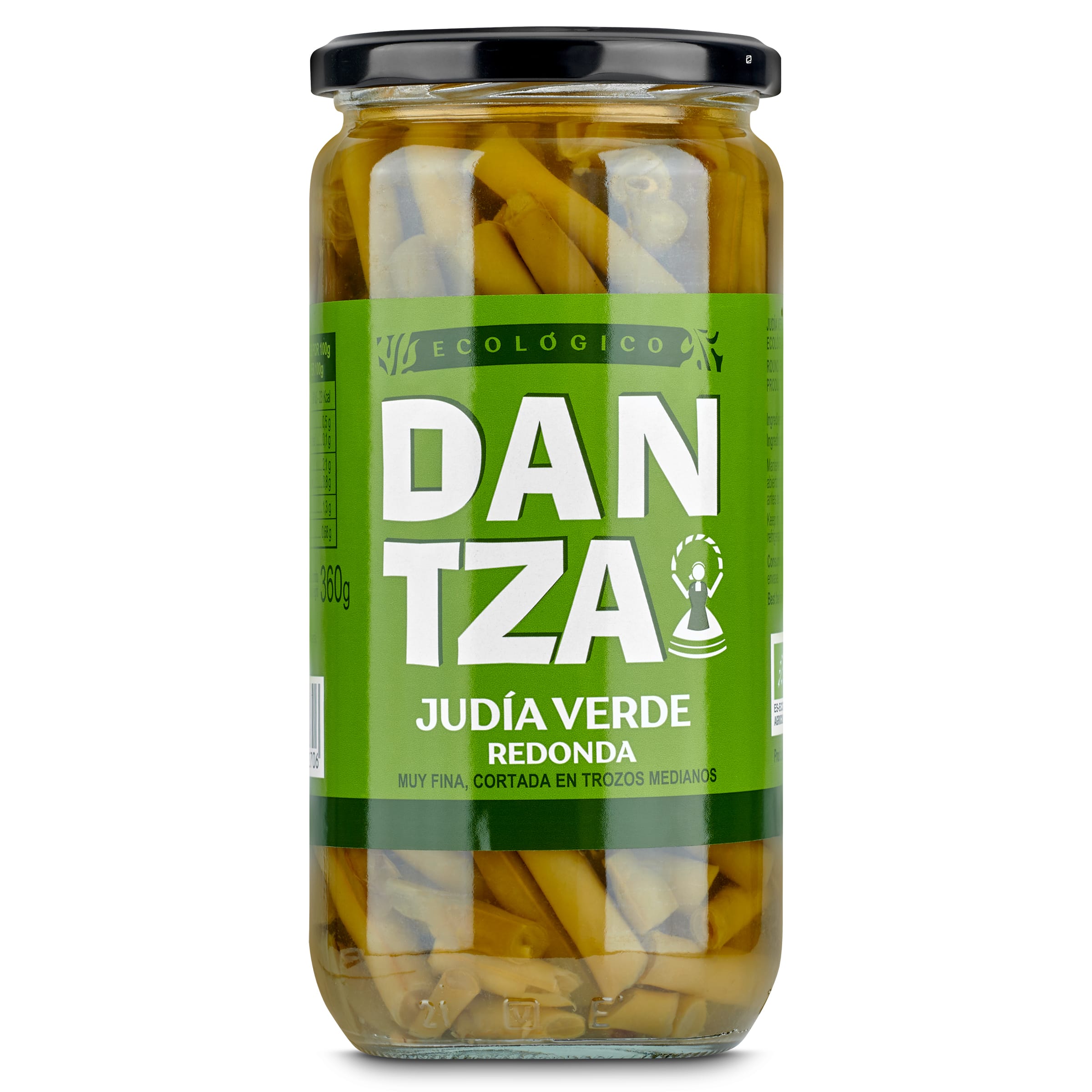 DANTZA judía verde ecológica frasco 355 gr