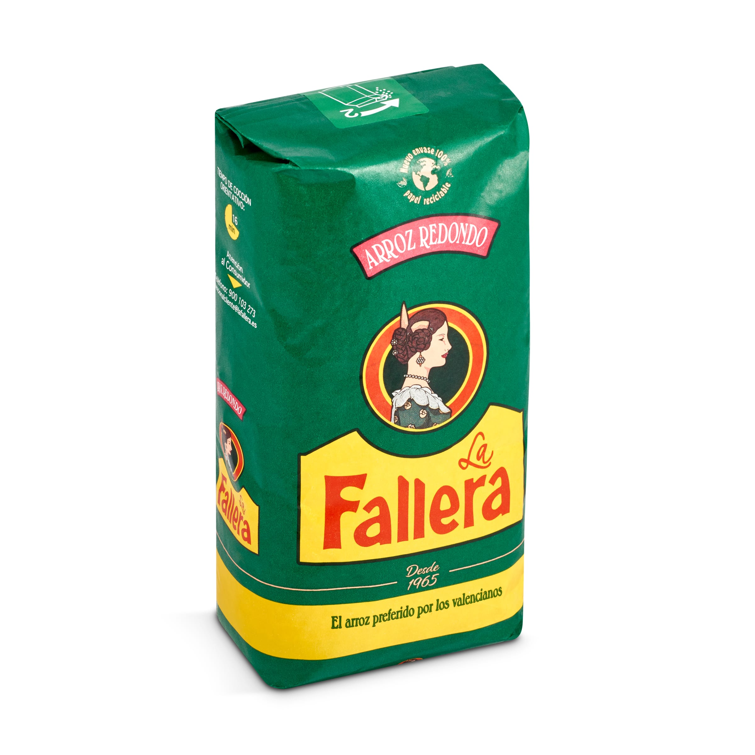 FALLERA arroz redondo extra paquete 1 Kg