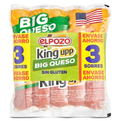 Salchichas big queso Elpozo 3 x 200 g-0 Salchichas big queso Elpozo 3 x 200 g-0
