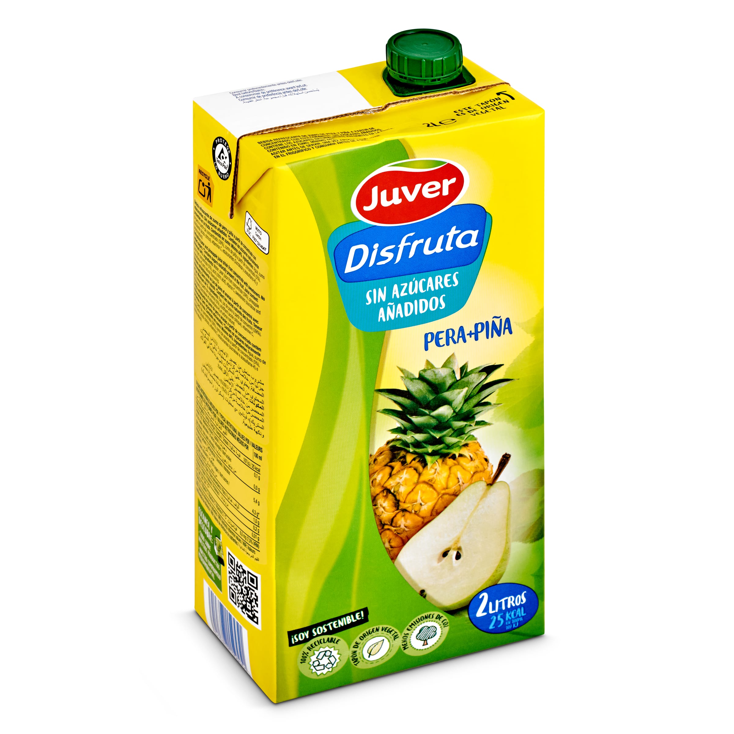 DISFRUTA néctar light pera piña envase 2 lt