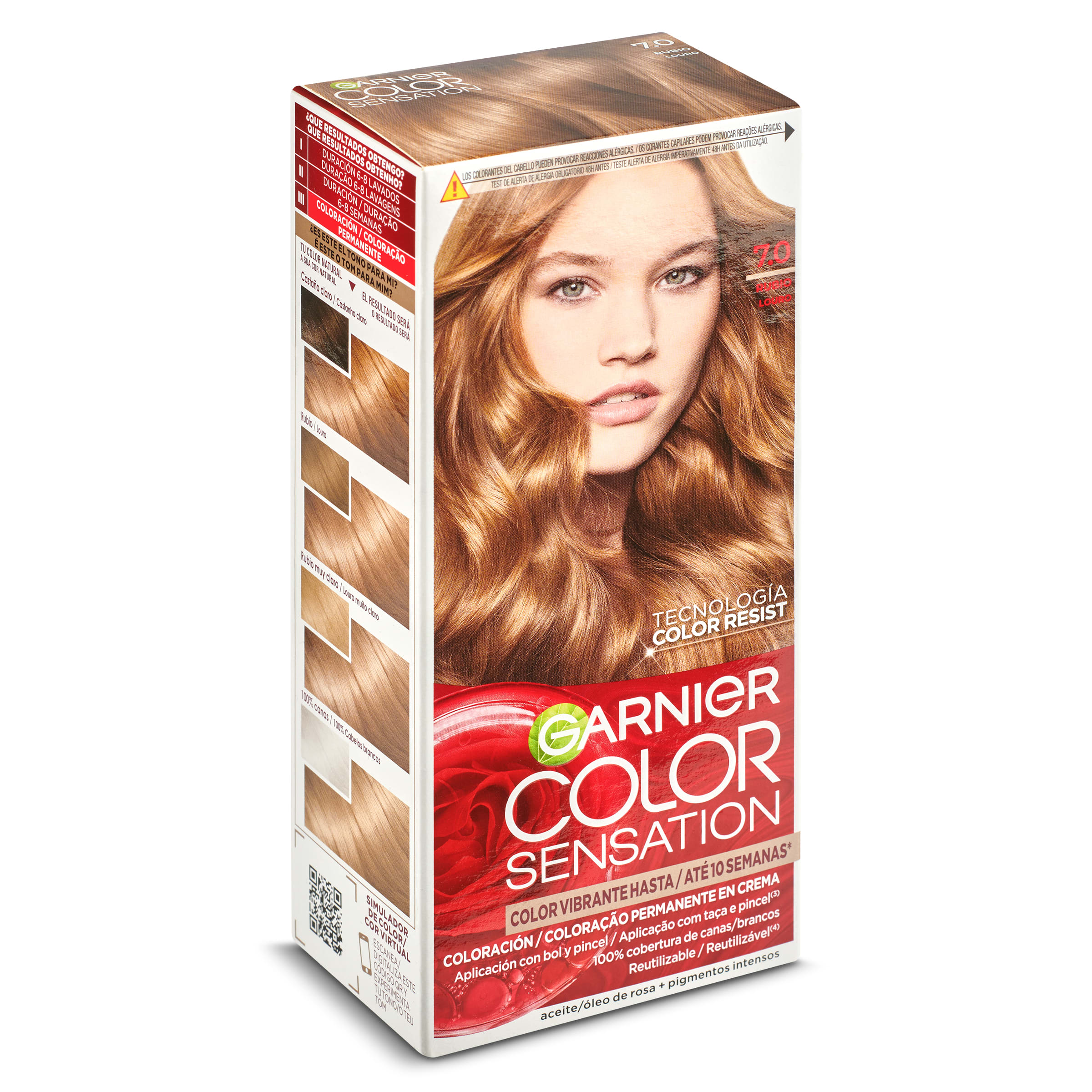 COLOR SENSATION tinte Rubio Nº 7,0 caja 1 ud