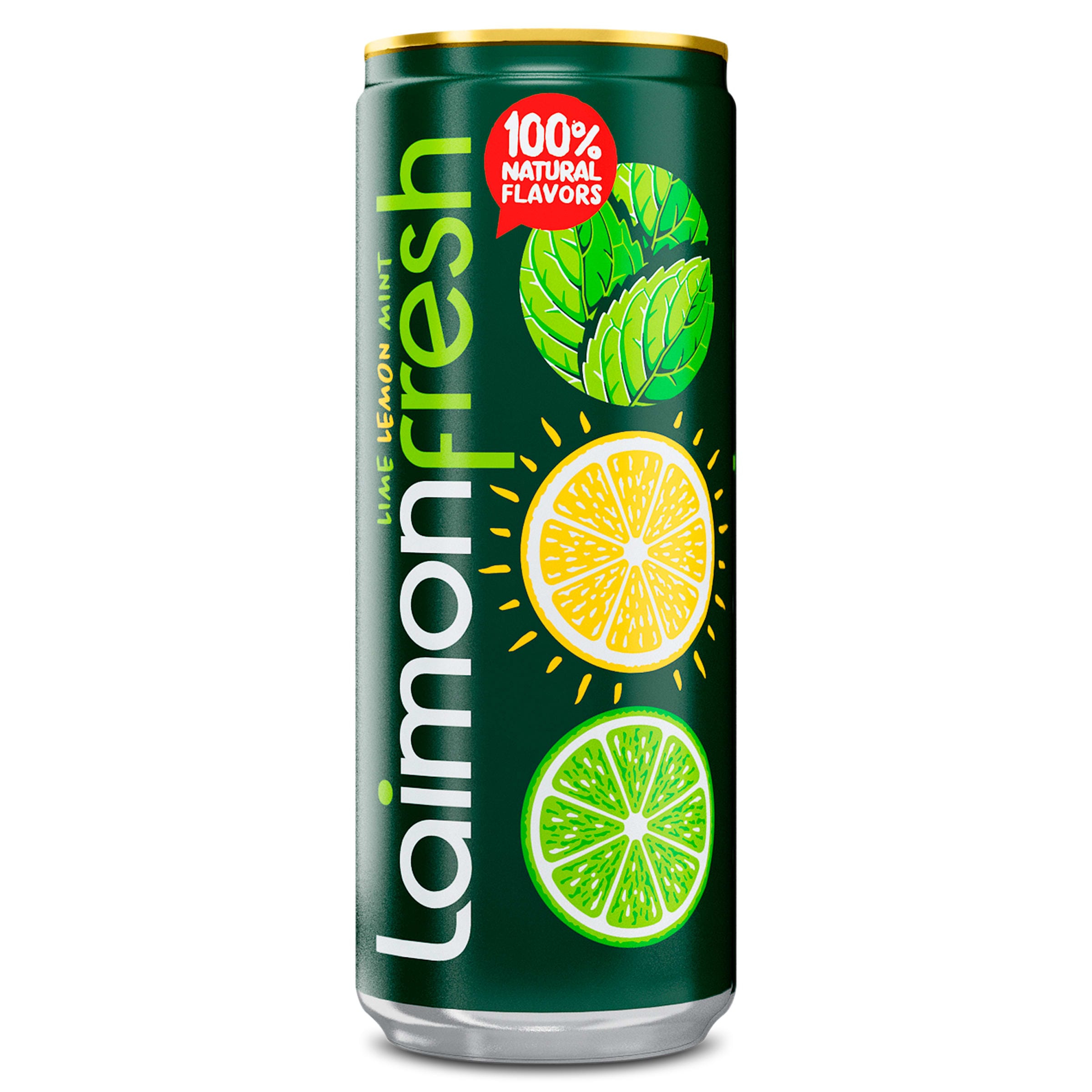 Refresco de lima limón con menta Laimon fresh lata 33 cl