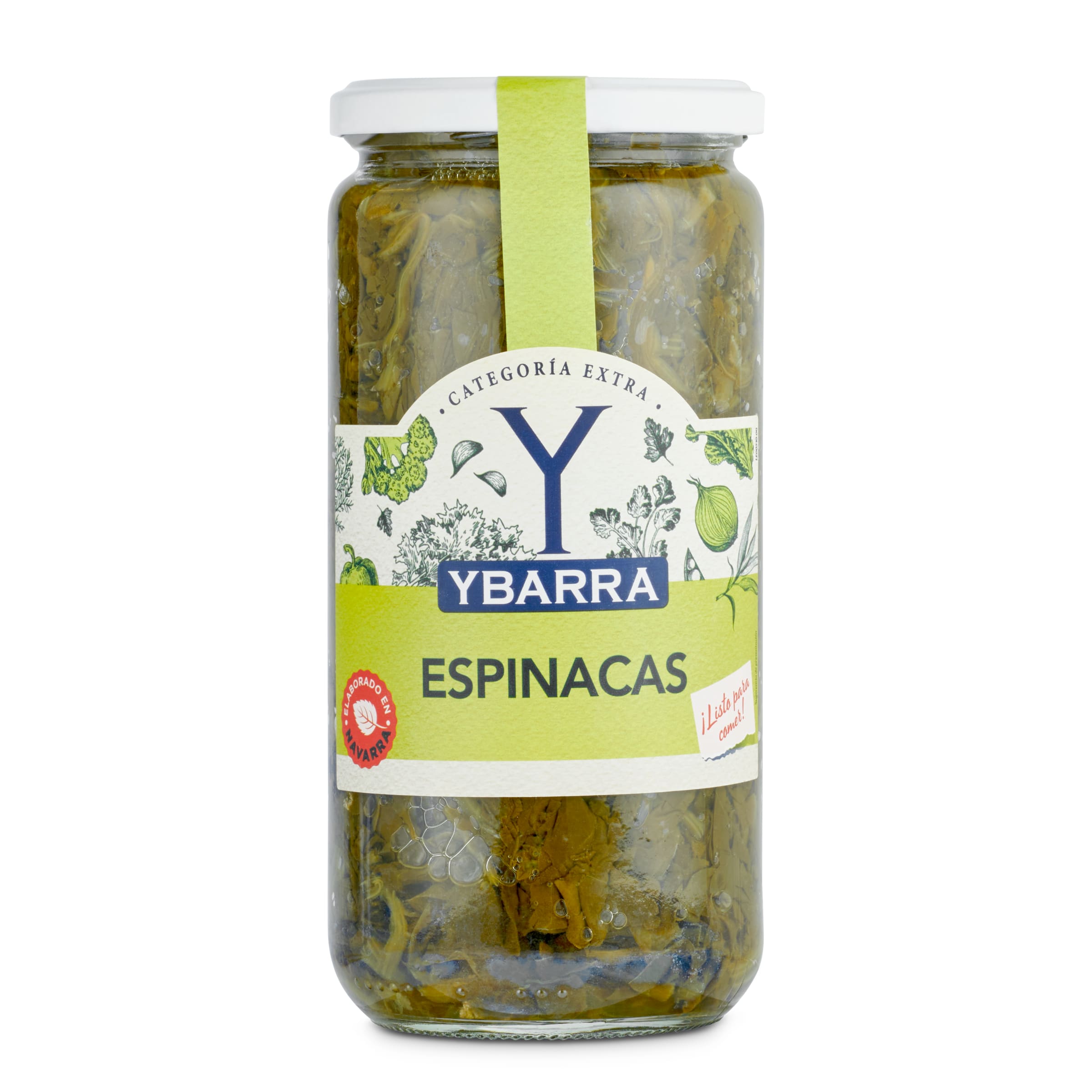 YBARRA espinacas frasco 425 gr