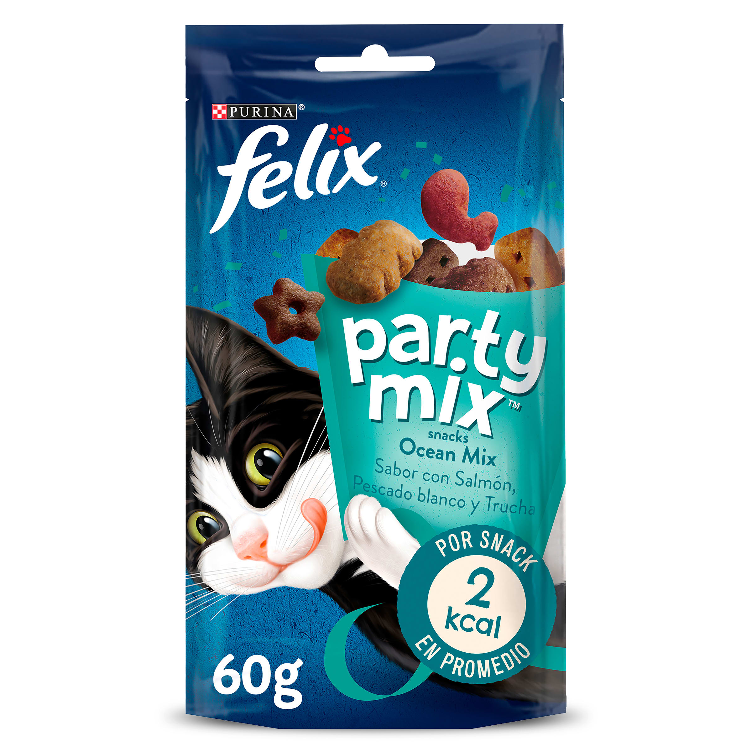 FELIX snack para gatos party mix ocean bolsa 60 gr