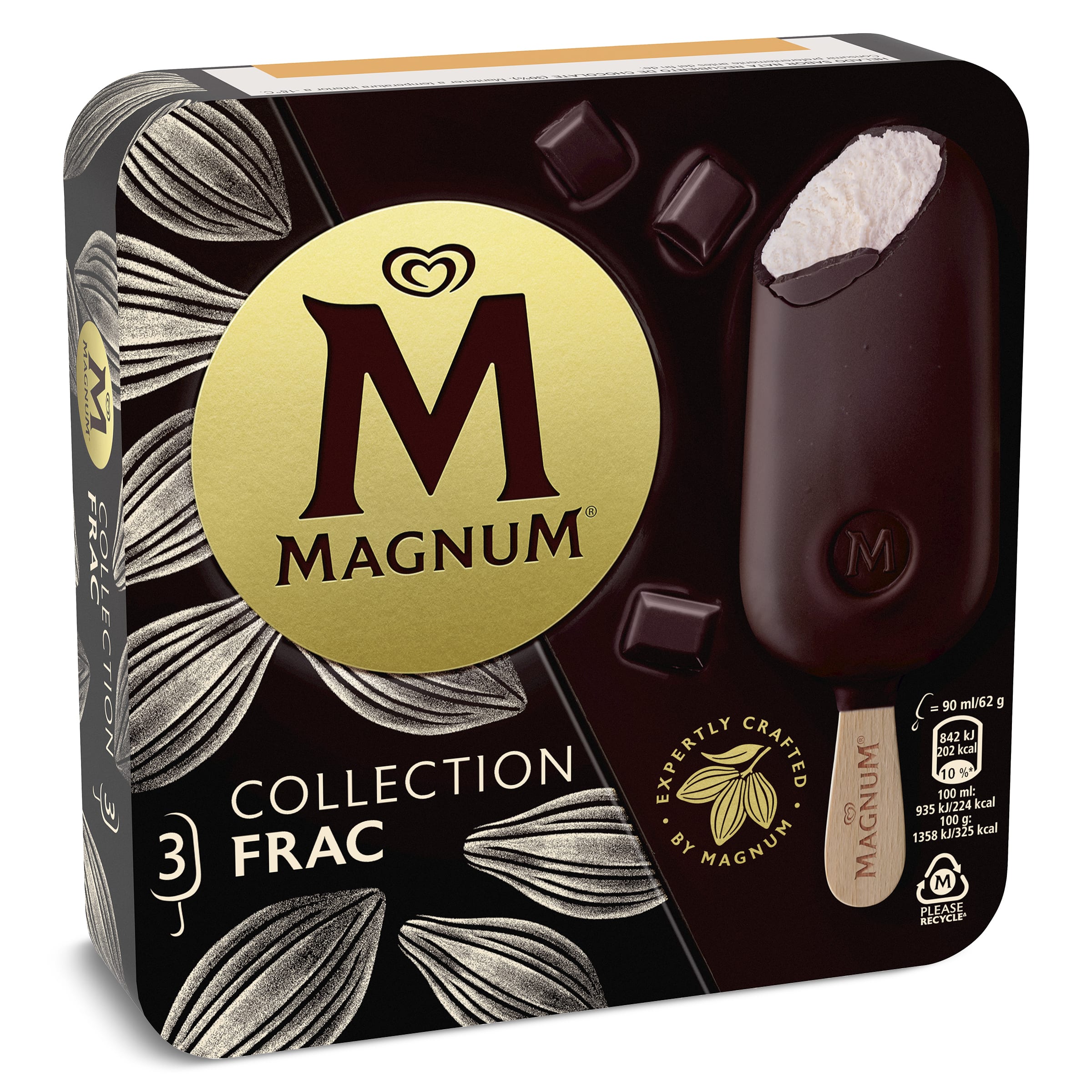 MAGNUM helado bombón frac caja 3 uds 207 gr