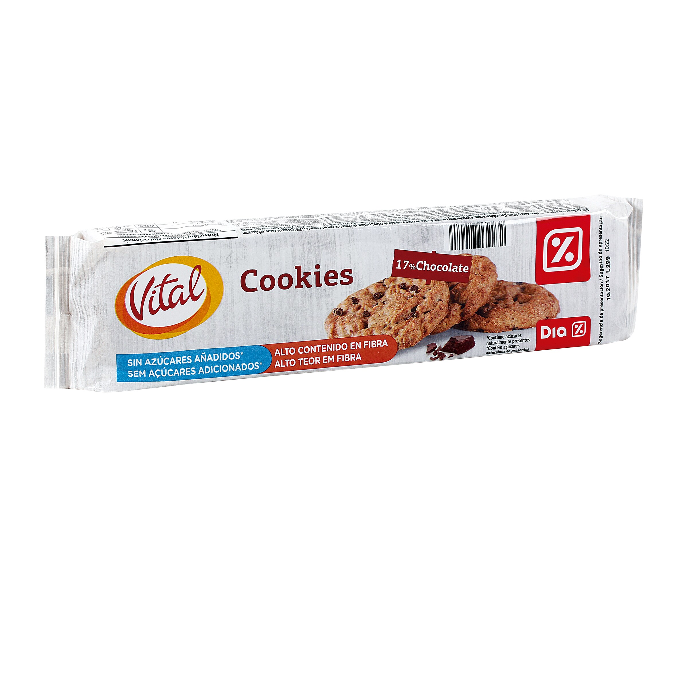 DIA VITAL cookies paquete 185 gr