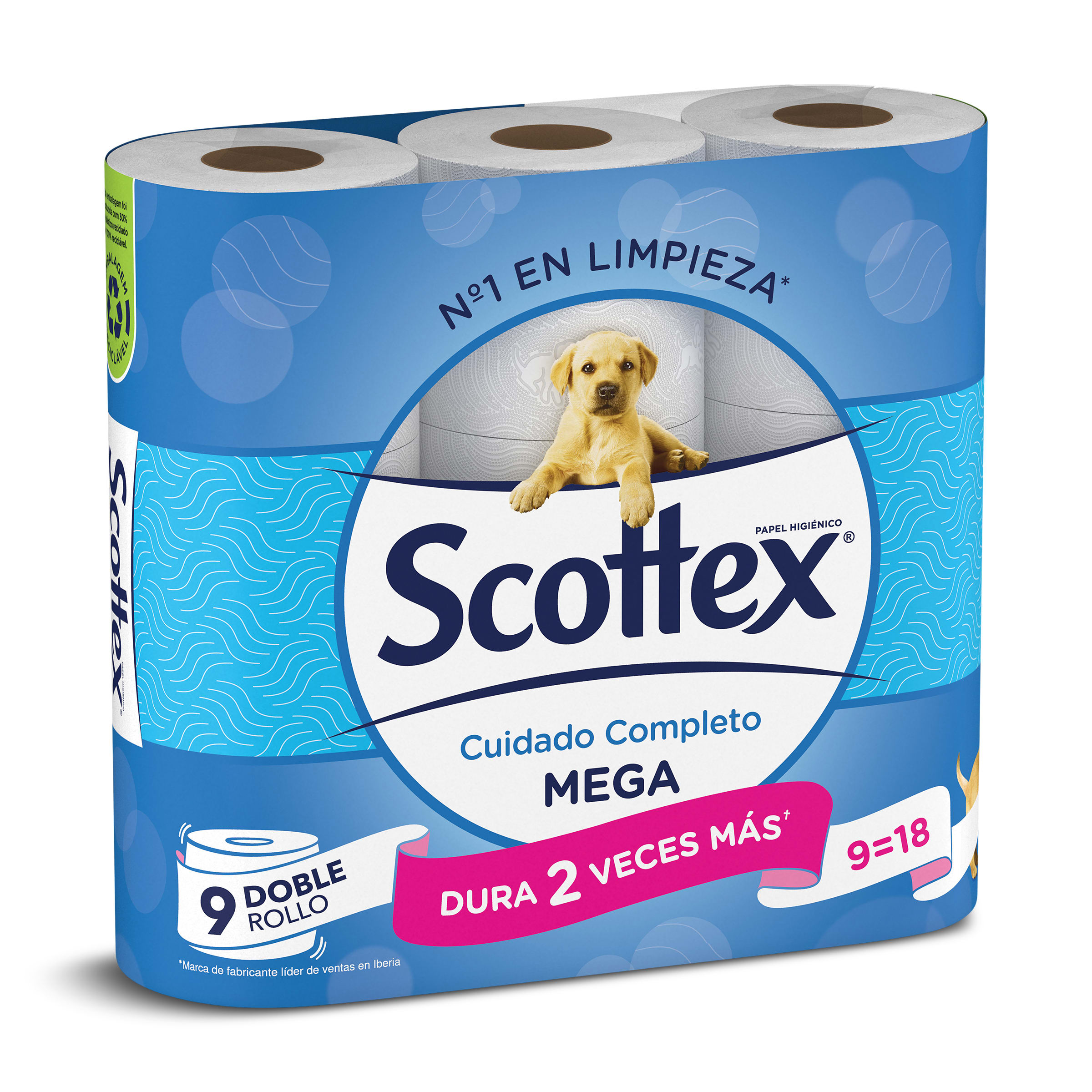 Papel higiénico megarollo SCOTTEX BOLSA 9 UD - Supermercados DIA