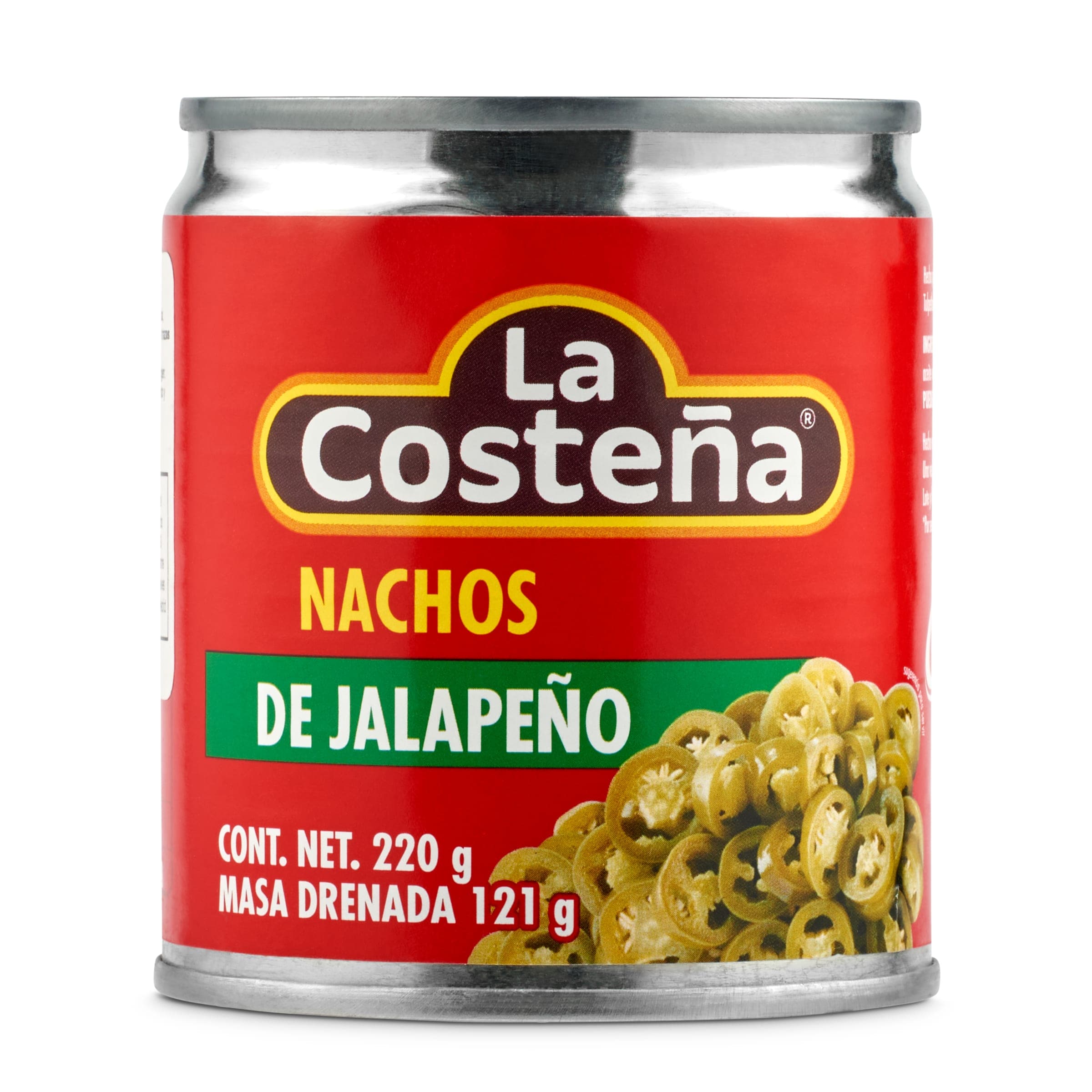 LA COSTEÑA nachos de jalapeños en escabeche lata 220 gr