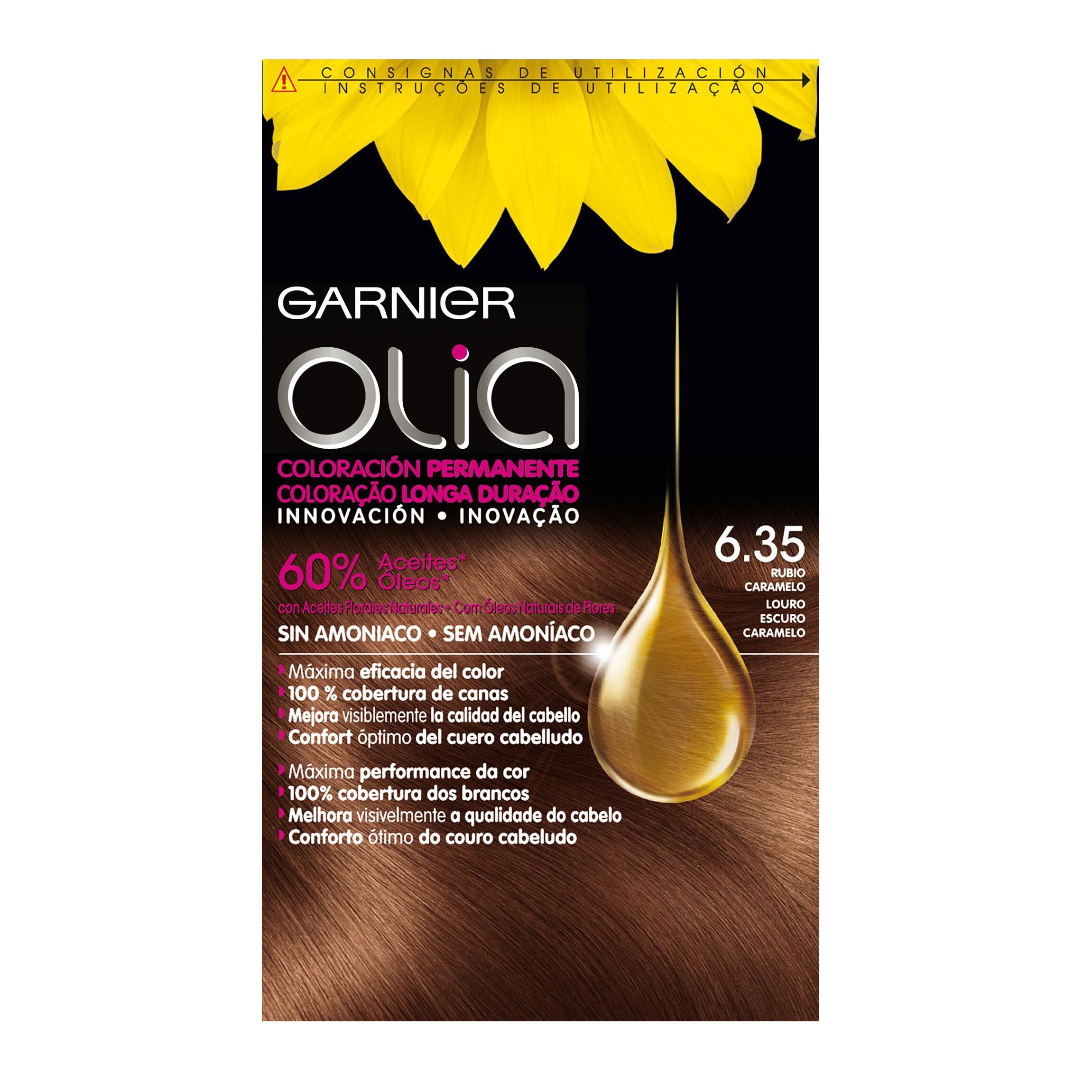 OLIA tinte Rubio Caramelo Nº 6.35 caja 1 ud