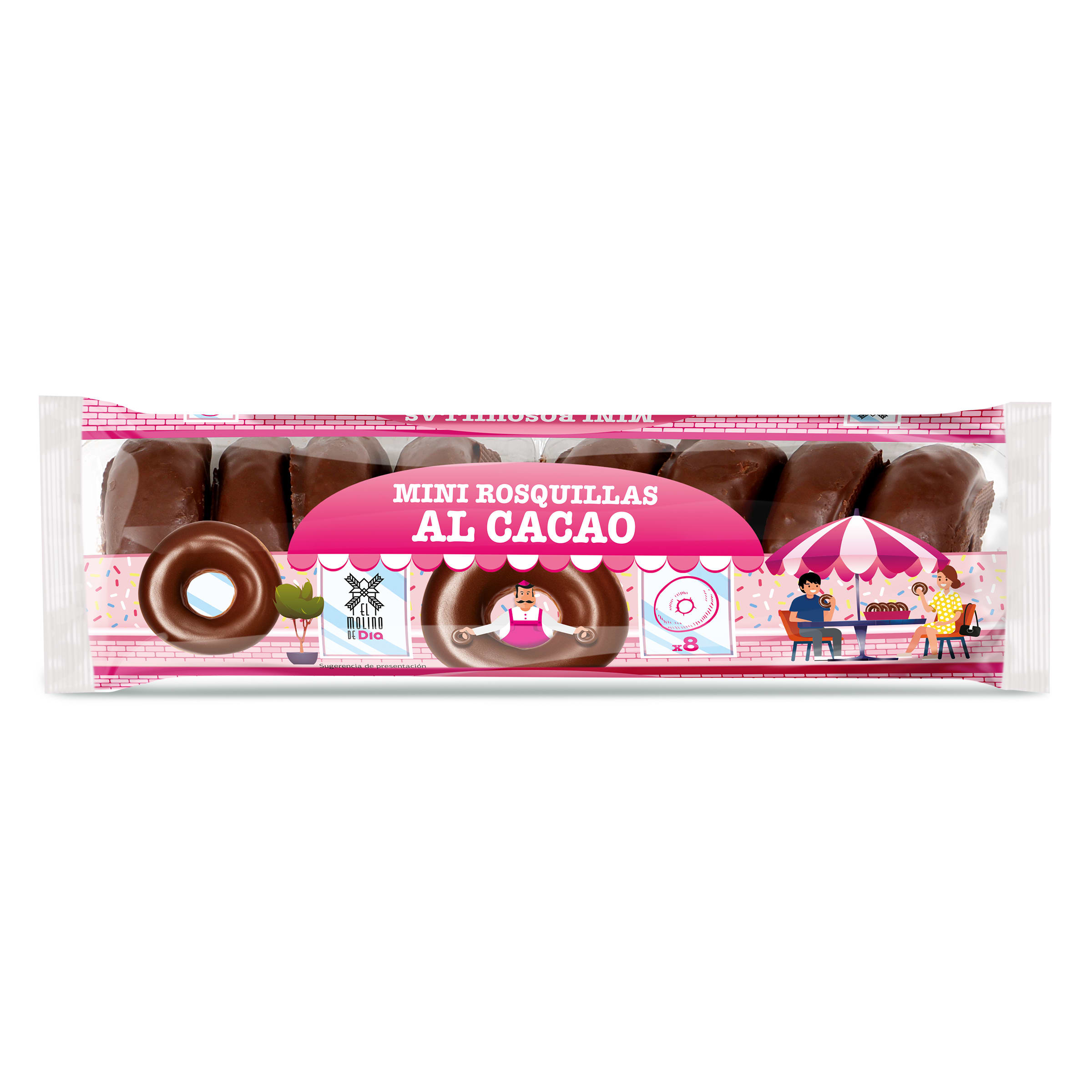 DIA minirocks chocolate estuche 8 uds 155gr
